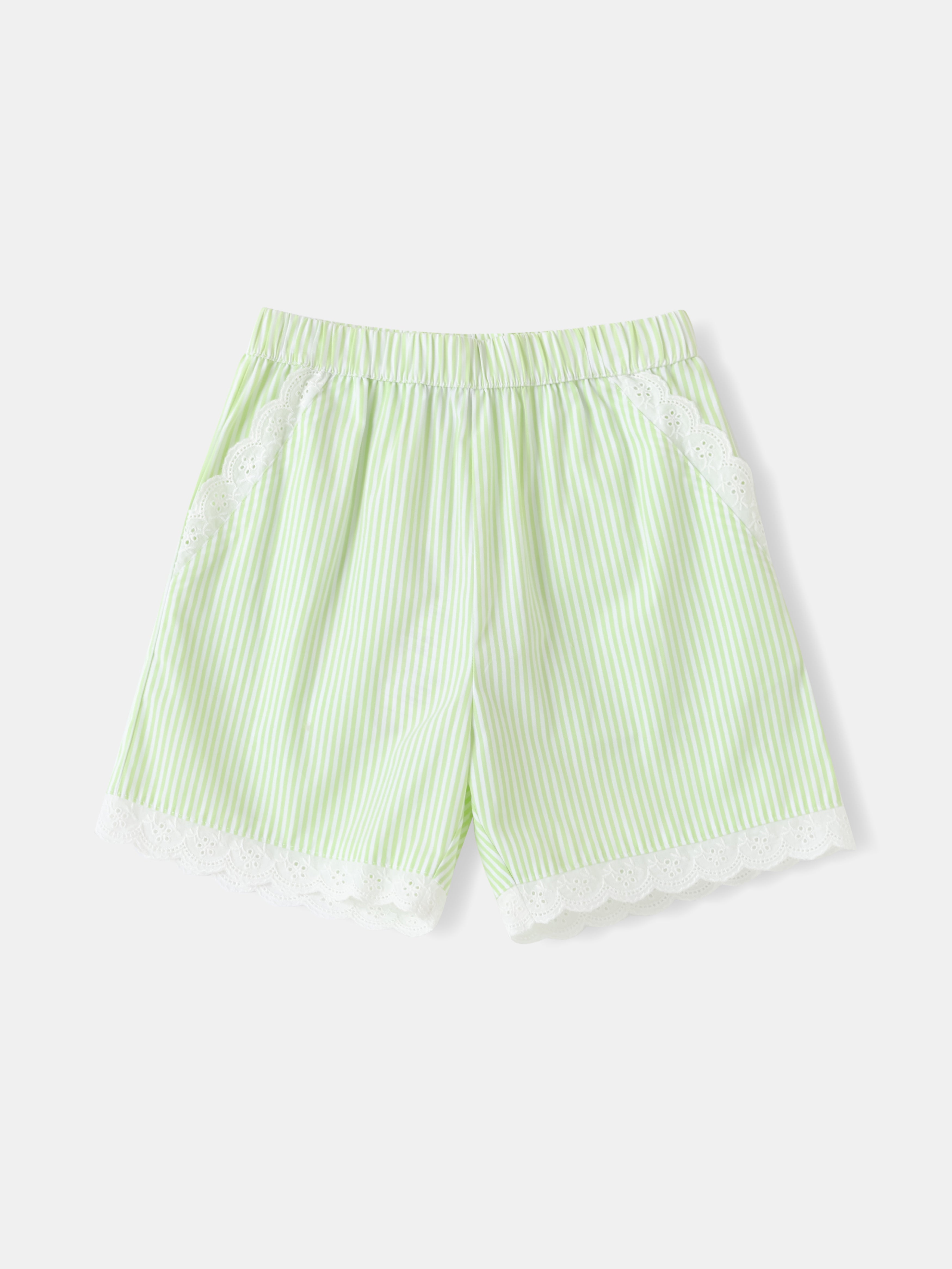 Kid Lace-Trimmed Shorts