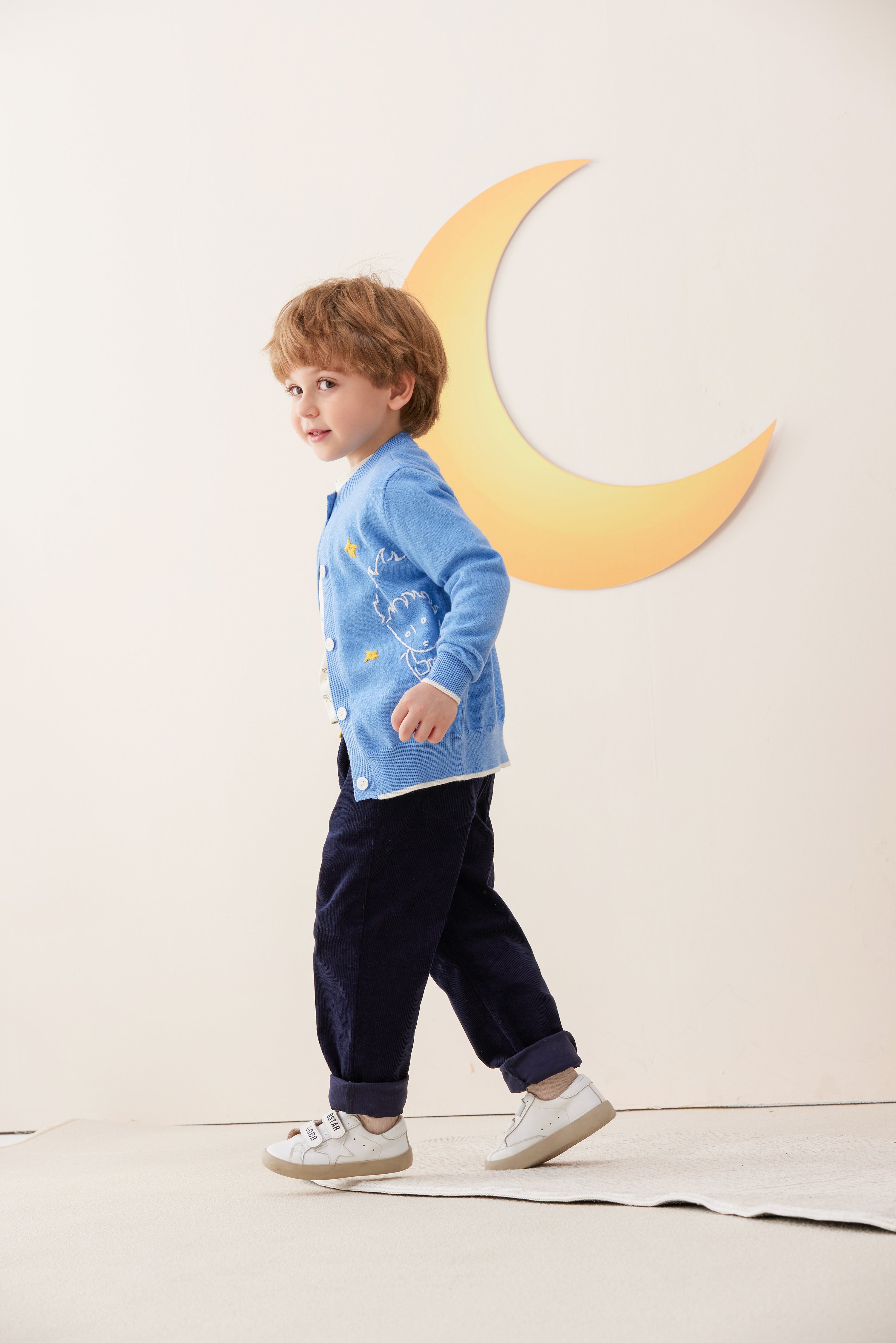 Vauva x Le Petit Prince Vauva x Le Petit Prince - Kids Cashmere Cardigan (Blue) Coat & Jacket