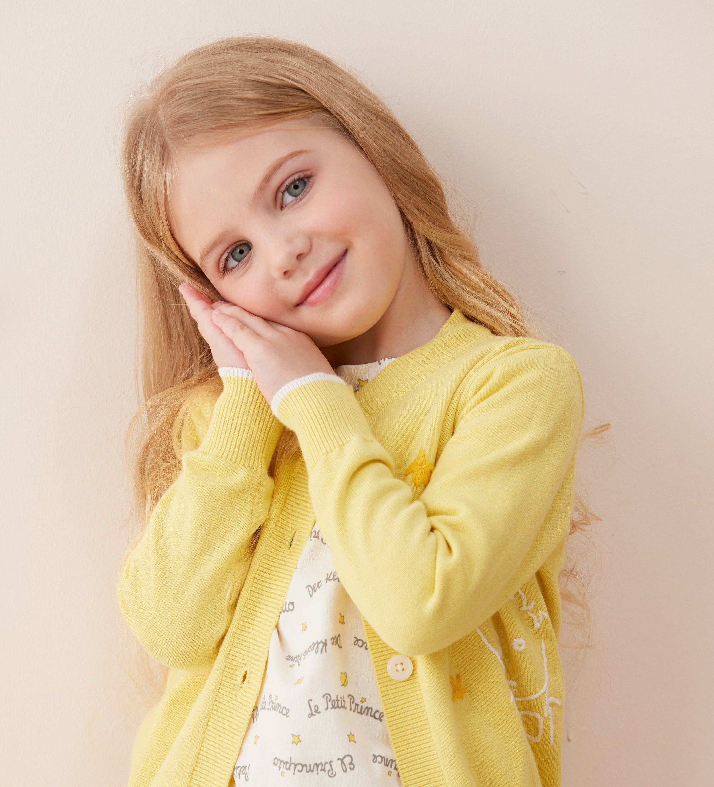 Vauva x Le Petit Prince Vauva x Le Petit Prince - Kids Cashmere Cardigan (Yellow) Coat & Jacket