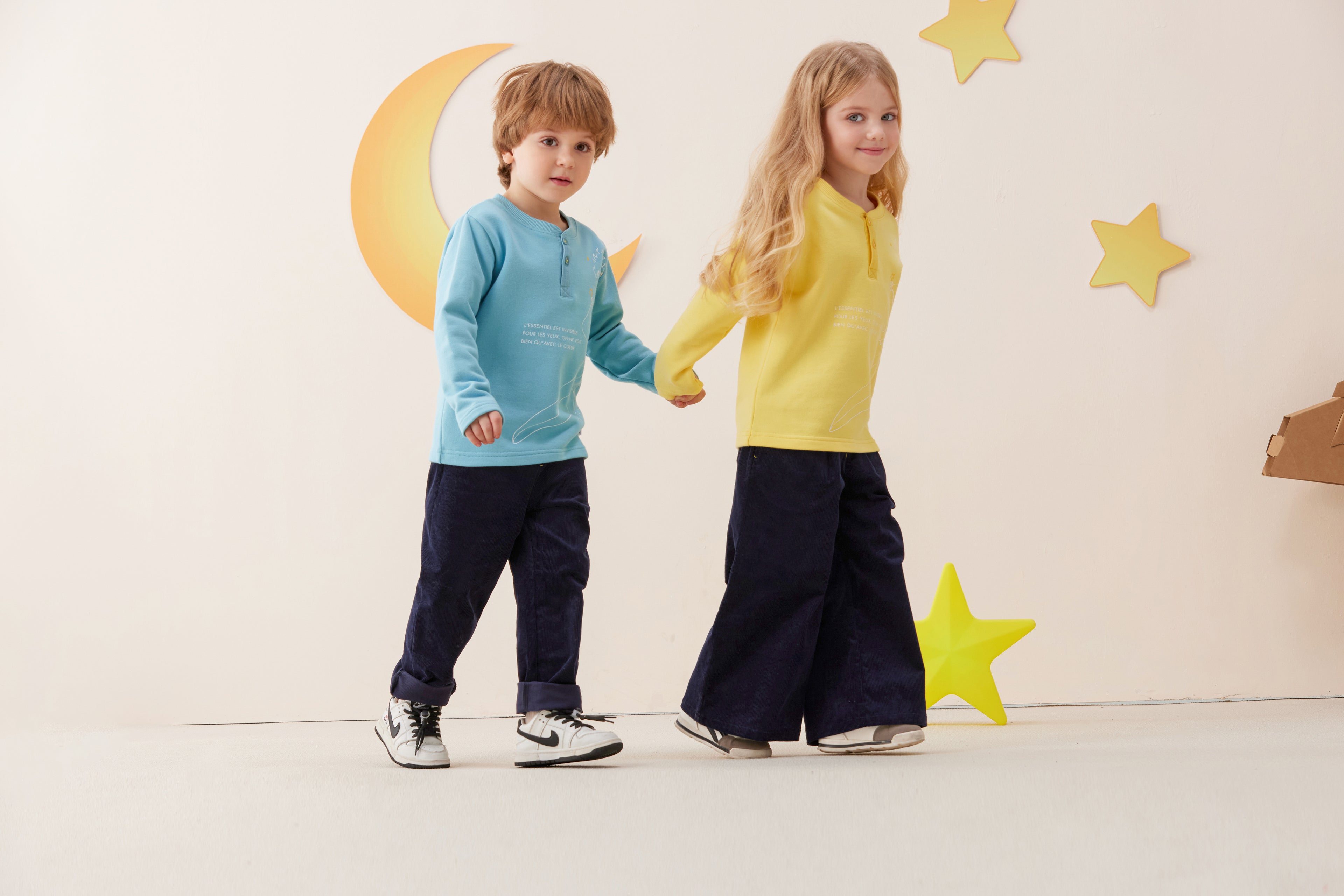 Vauva x Le Petit Prince Vauva x Le Petit Prince - kids Sweater & T-shirt (2 piece Set/Yellow) T-shirt