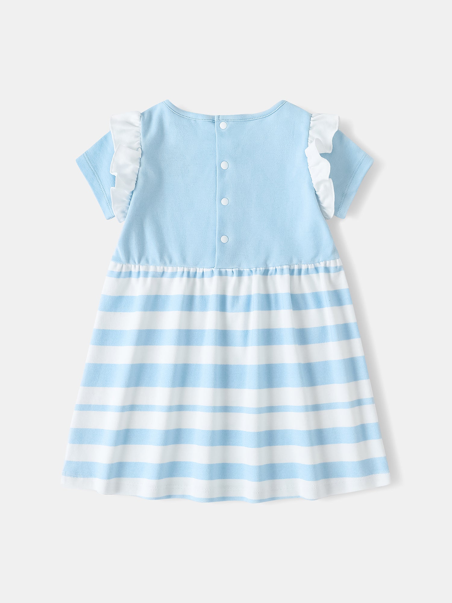 Baby Ruffle Sleeve Berries Print Dress & Knicker Set