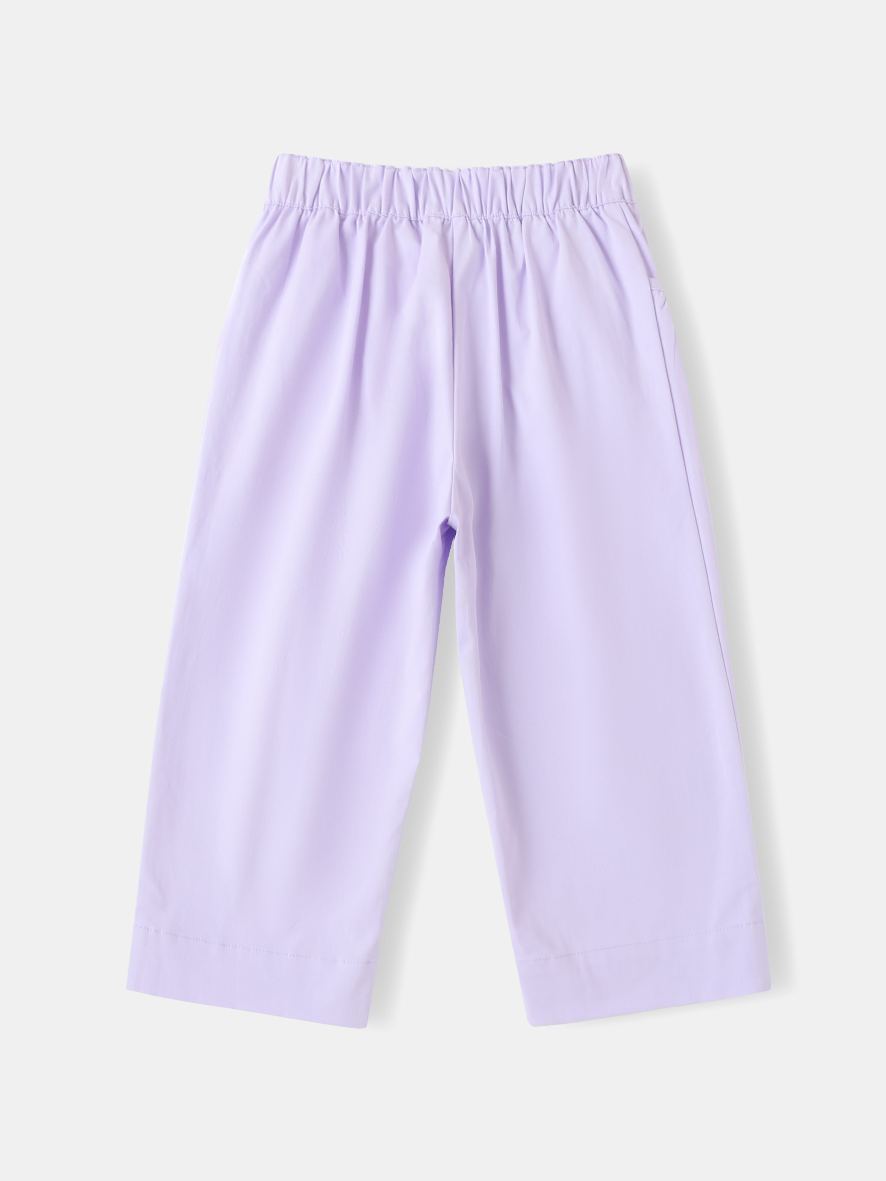 Kid Bunny Embroidery Barrel Pants