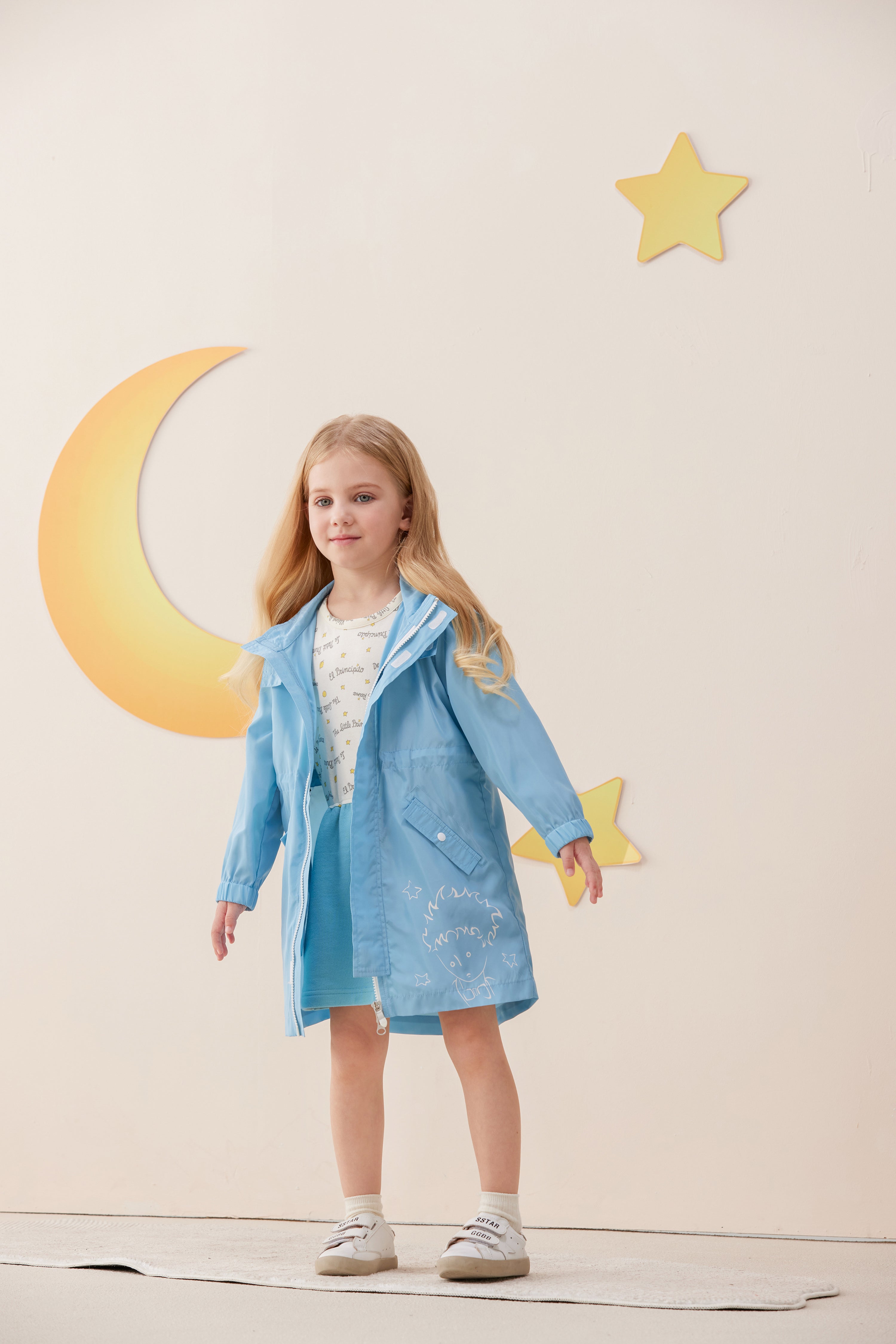 Vauva x Le Petit Prince Vauva x Le Petit Prince - Kids Polyester Parka (Blue) Coat & Jacket