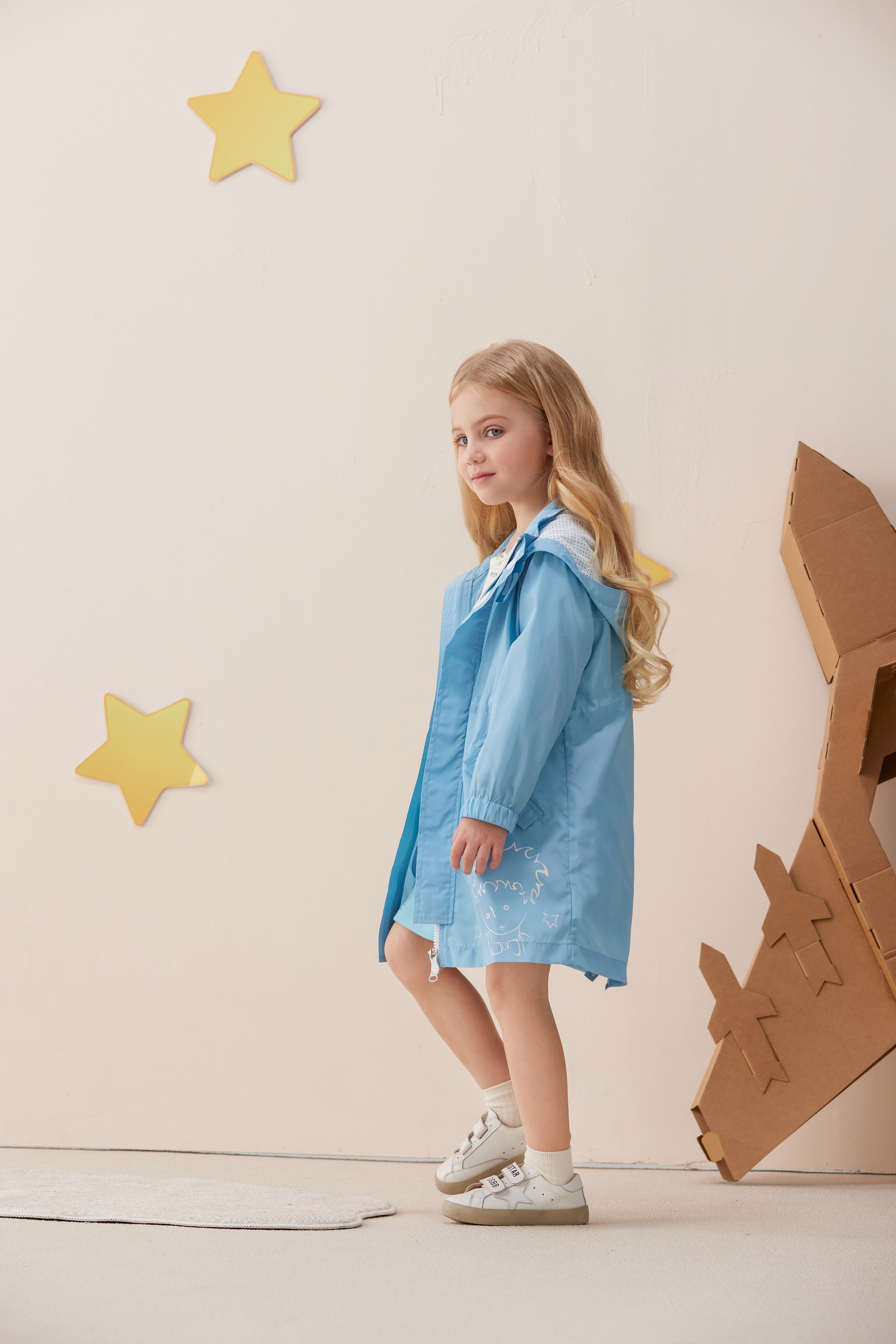 Vauva x Le Petit Prince Vauva x Le Petit Prince - Kids Polyester Parka (Blue) Coat & Jacket