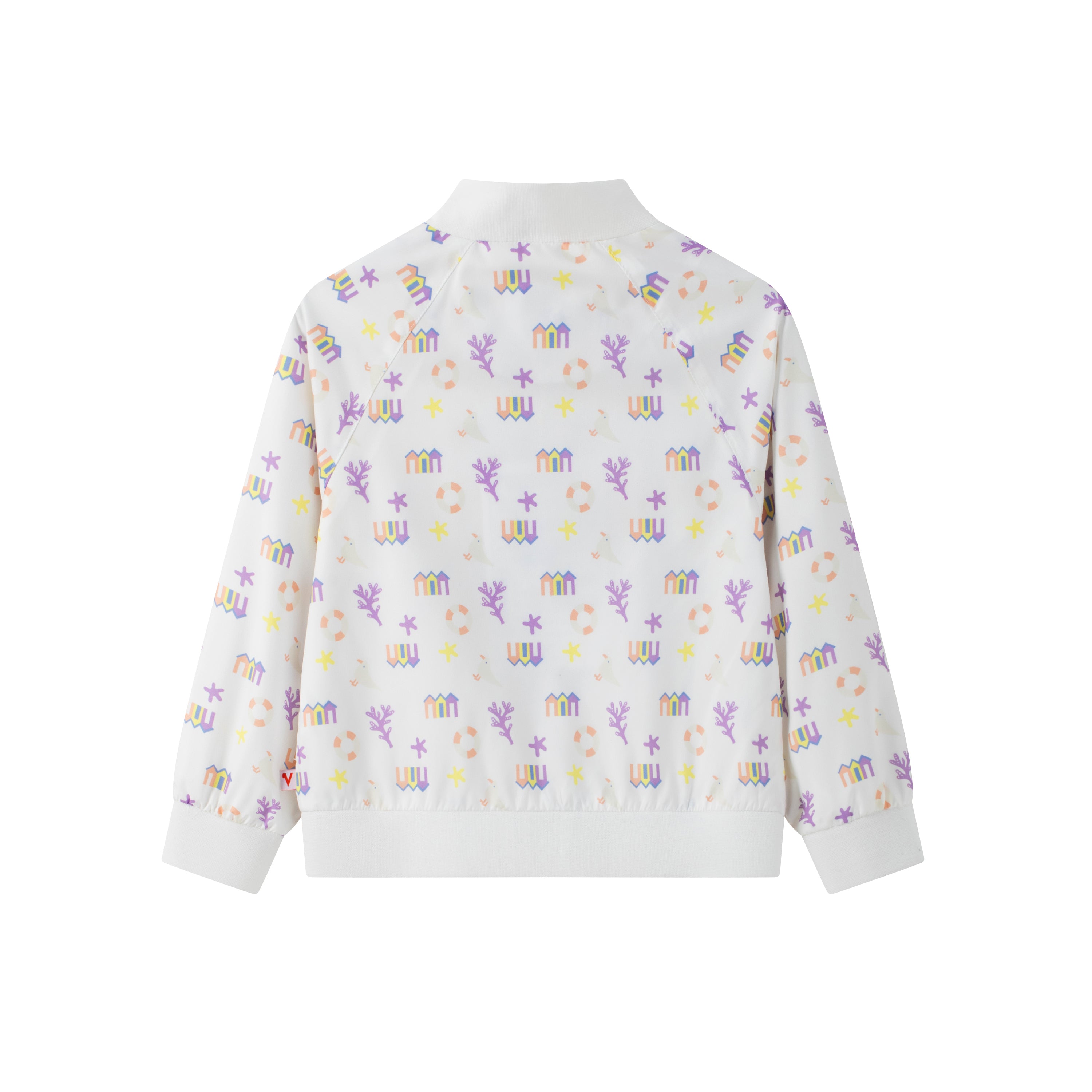 VAUVA Vauva SS24 - Girl All Over Print Jacket - White Coat & Jacket