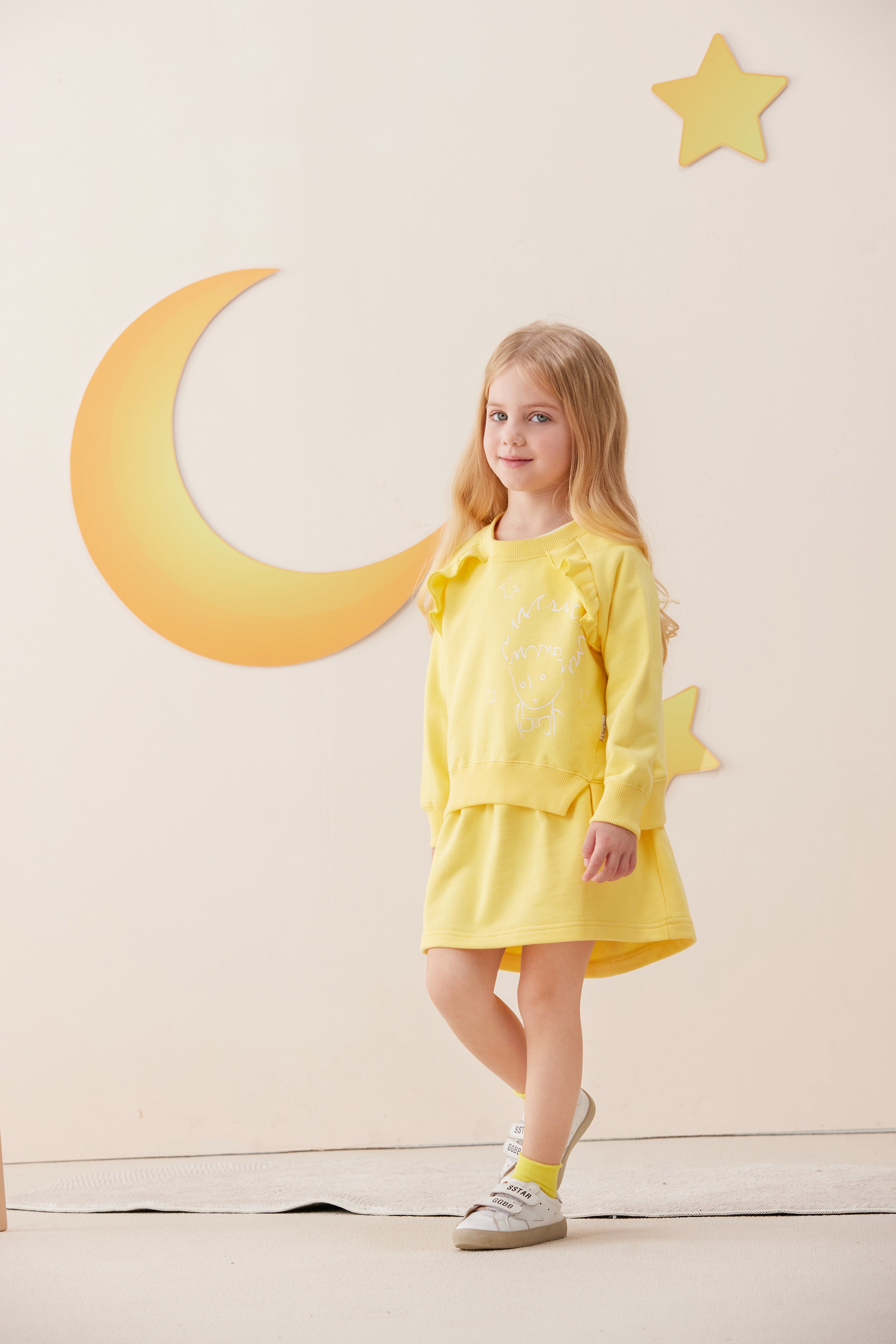 Vauva x Le Petit Prince Vauva x Le Petit Prince - Girls Sweater & Dress (2 piece Set/Yellow) Dresses