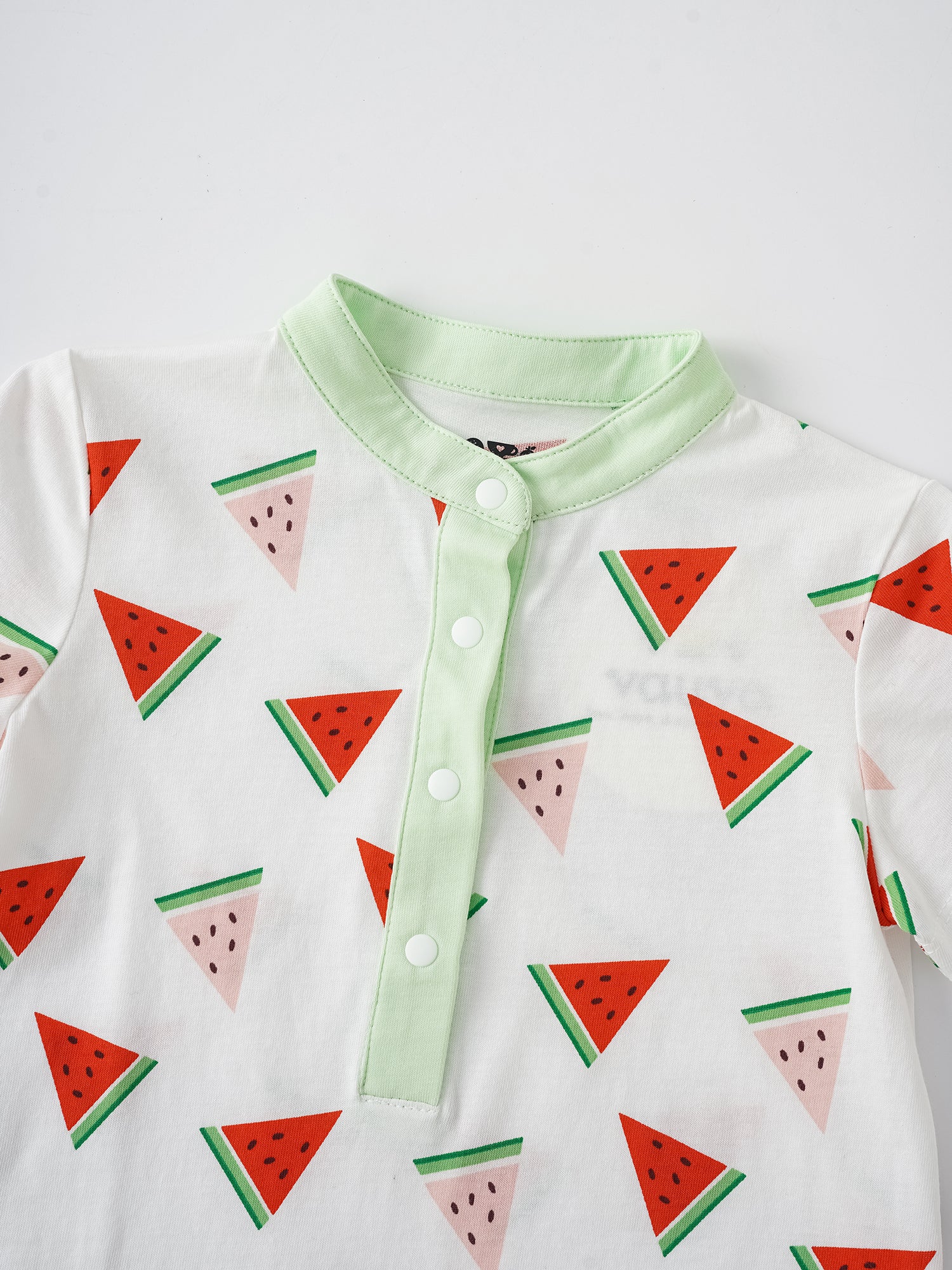 Baby Short Sleeve All-Over Watermelon Print Romper