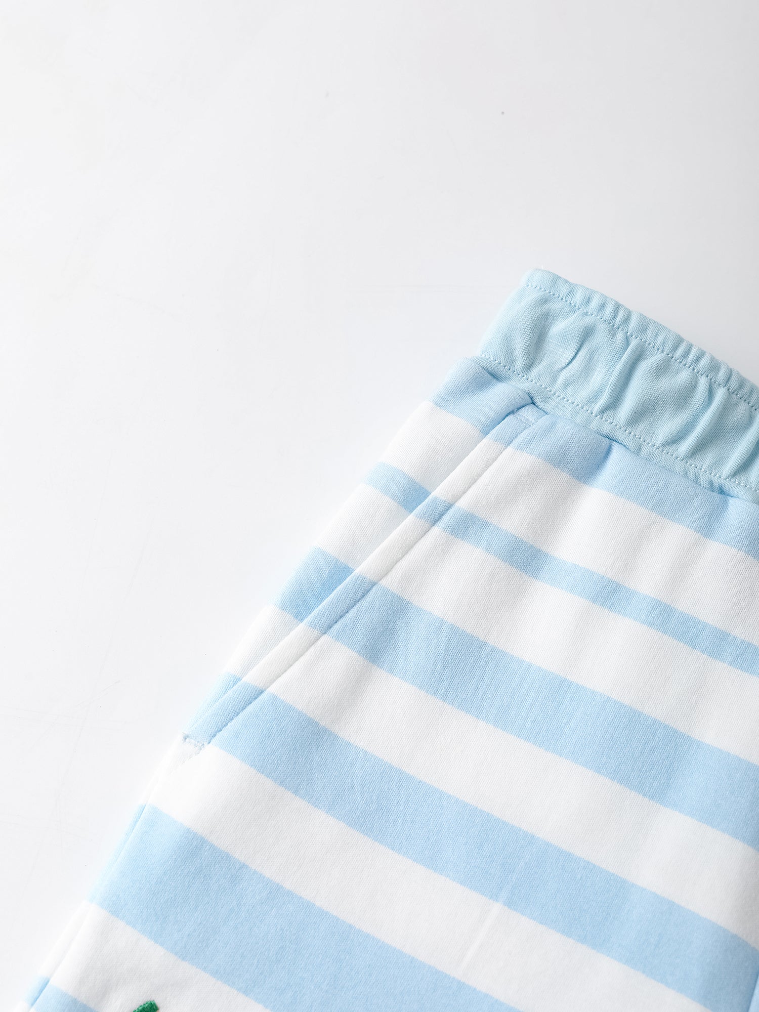 Kid Watermelon Embroidery Stripe Print Shorts