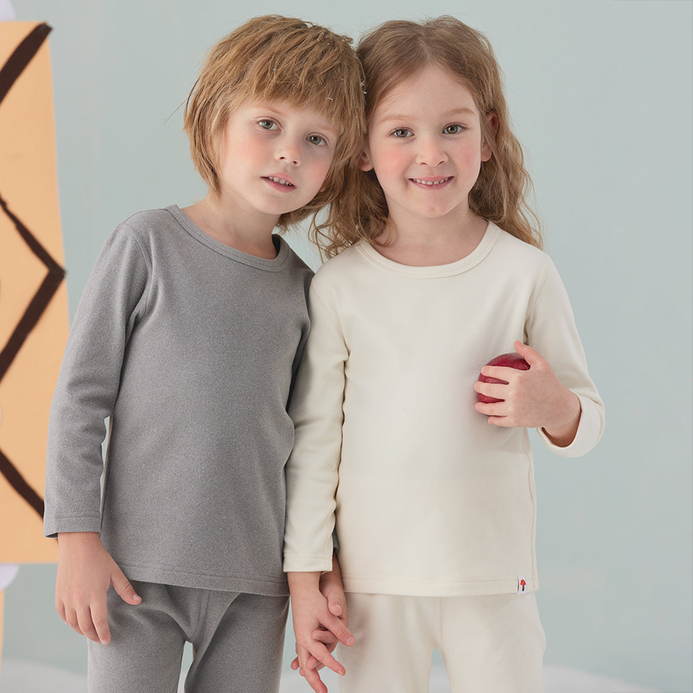 VAUVA Vauva - CozyKids Thermal Duo Set (Ivory) Top & Bottom Set