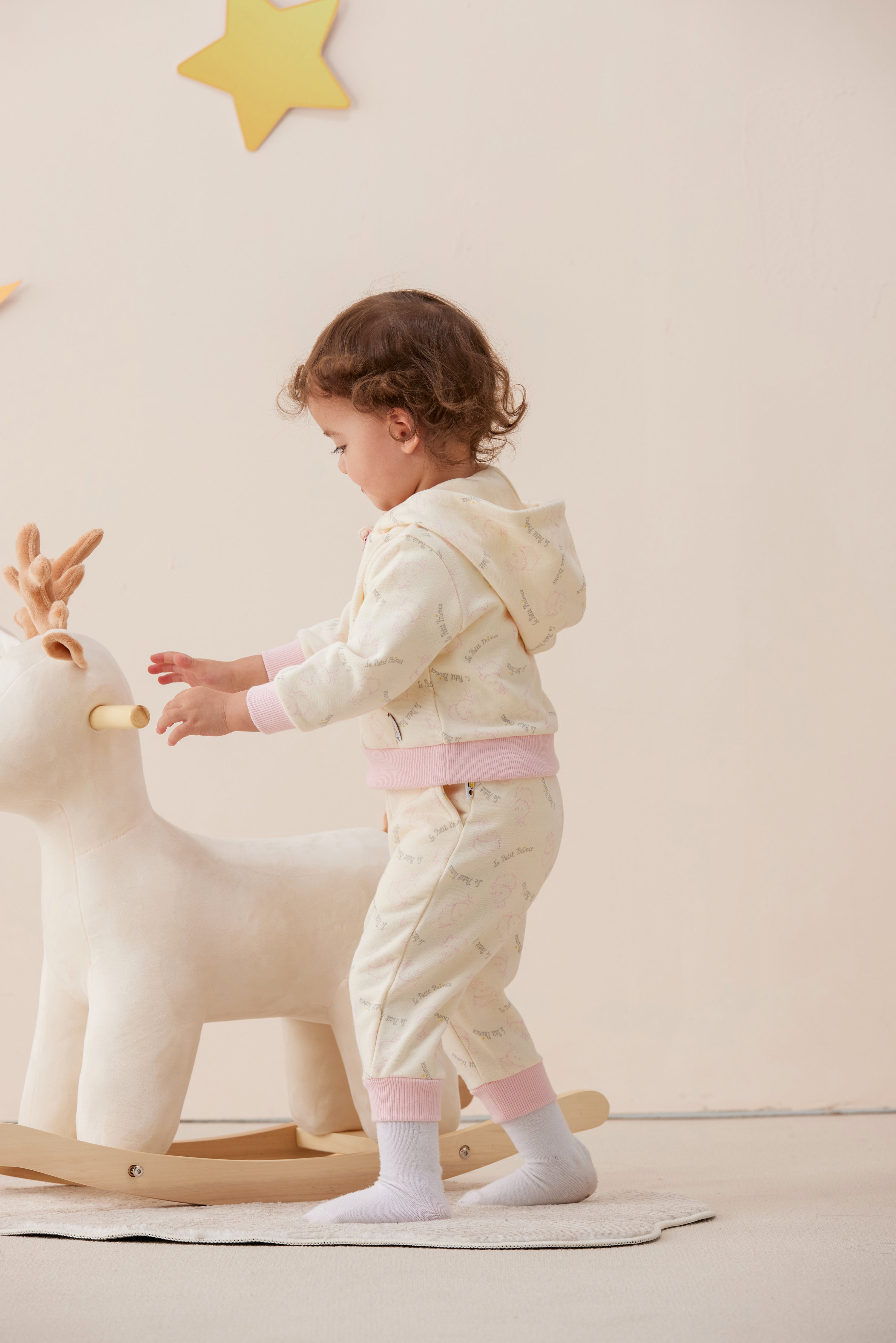 Vauva x Le Petit Prince Vauva x Le Petit Prince - Baby Hooded Long Sleeve Zip Jacket (Pink) Coat & Jacket