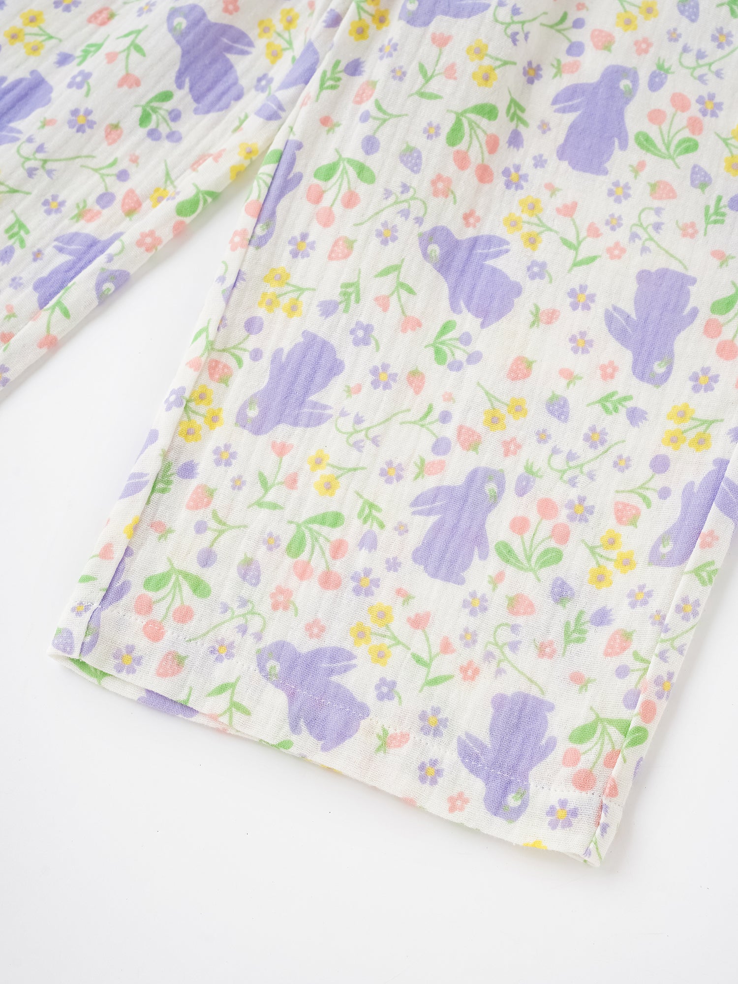 Kid All-Over Bunny Print Flare Pants