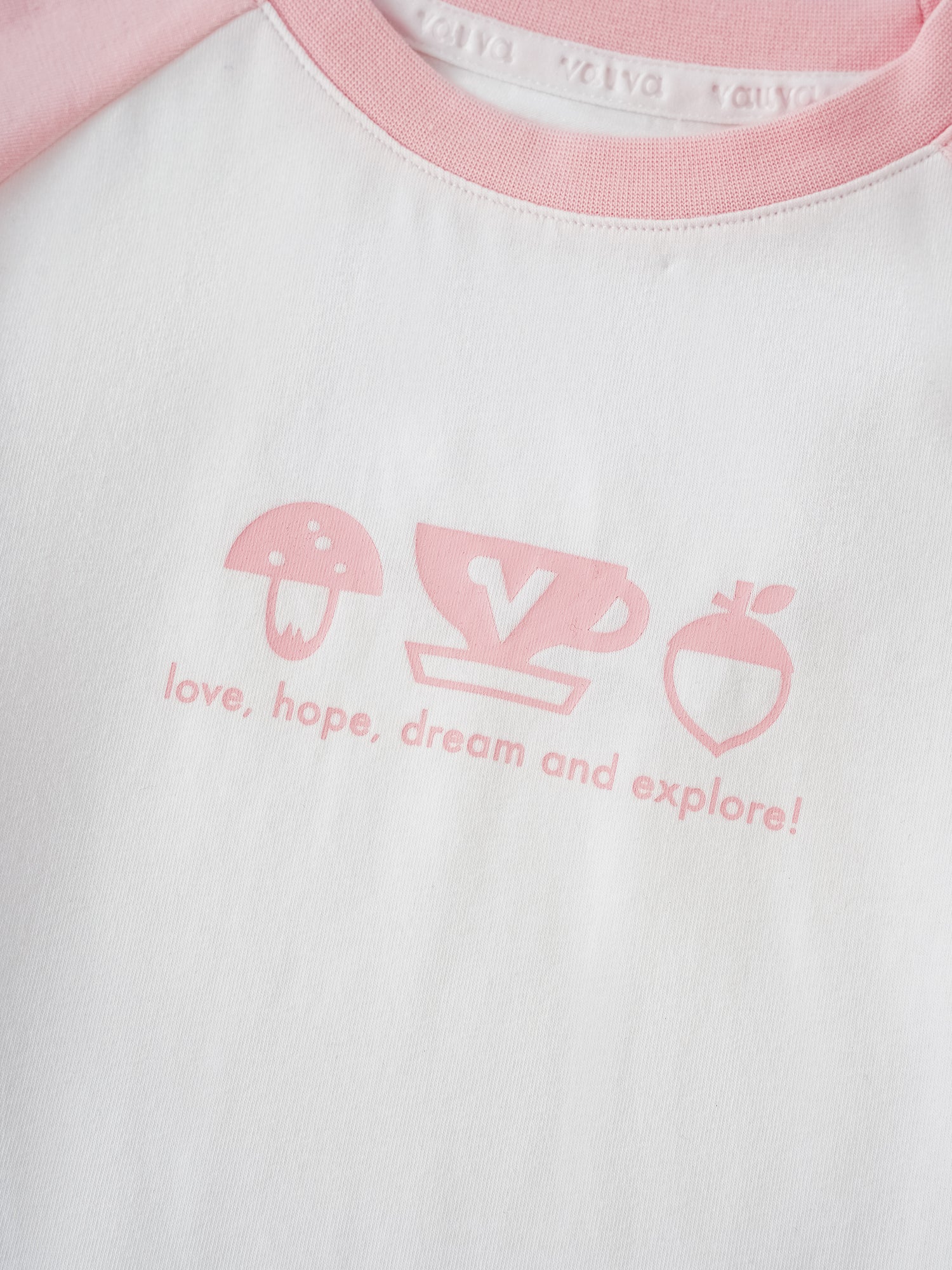 Kid Raglan Sleeve Print Tee