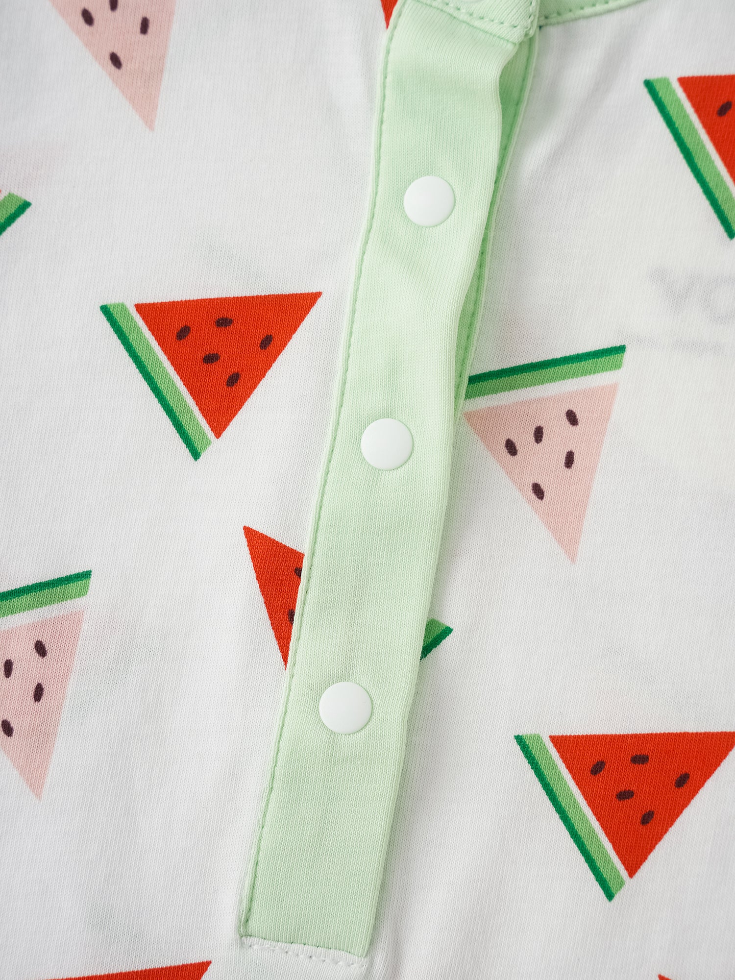 Baby Short Sleeve All-Over Watermelon Print Romper