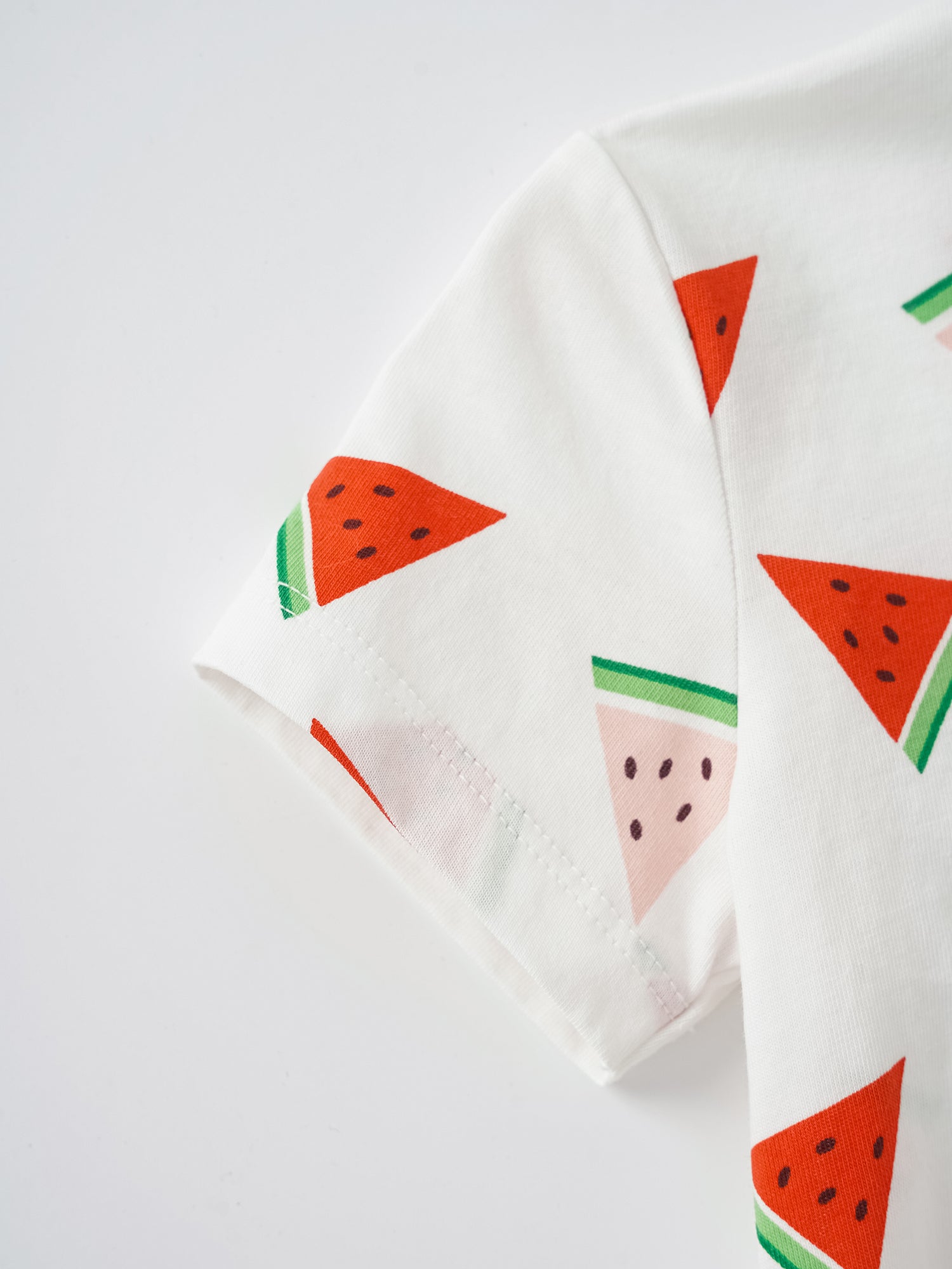 Baby Short Sleeve All-Over Watermelon Print Romper