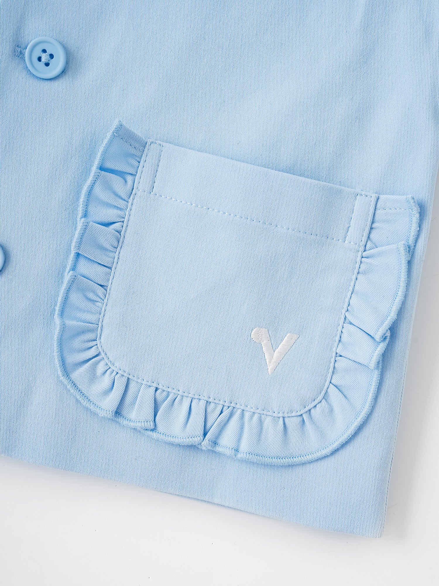 Kid Frills Buttoned Jacket