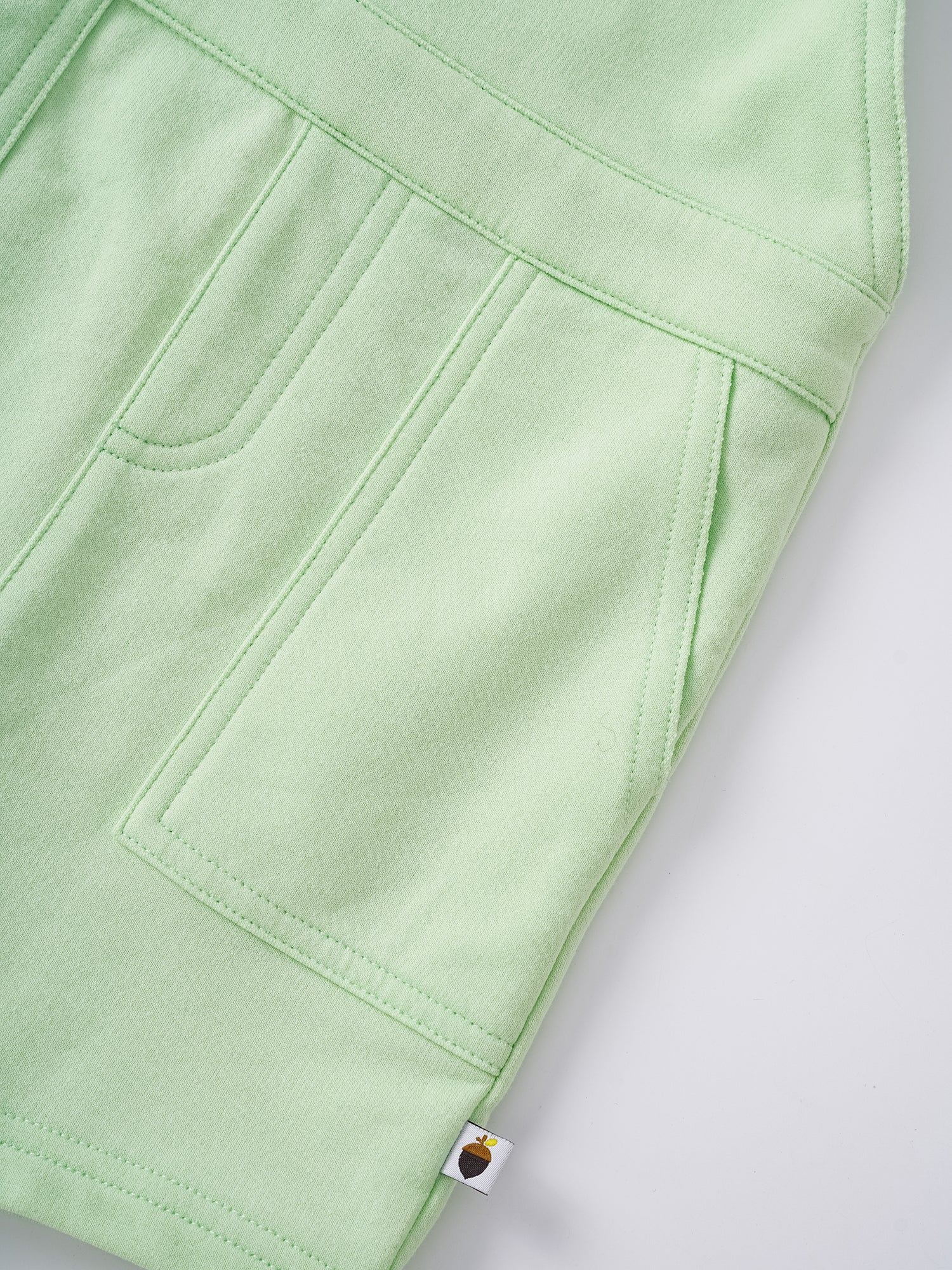 Baby Watermelon Embroidery Dungaree Shorts