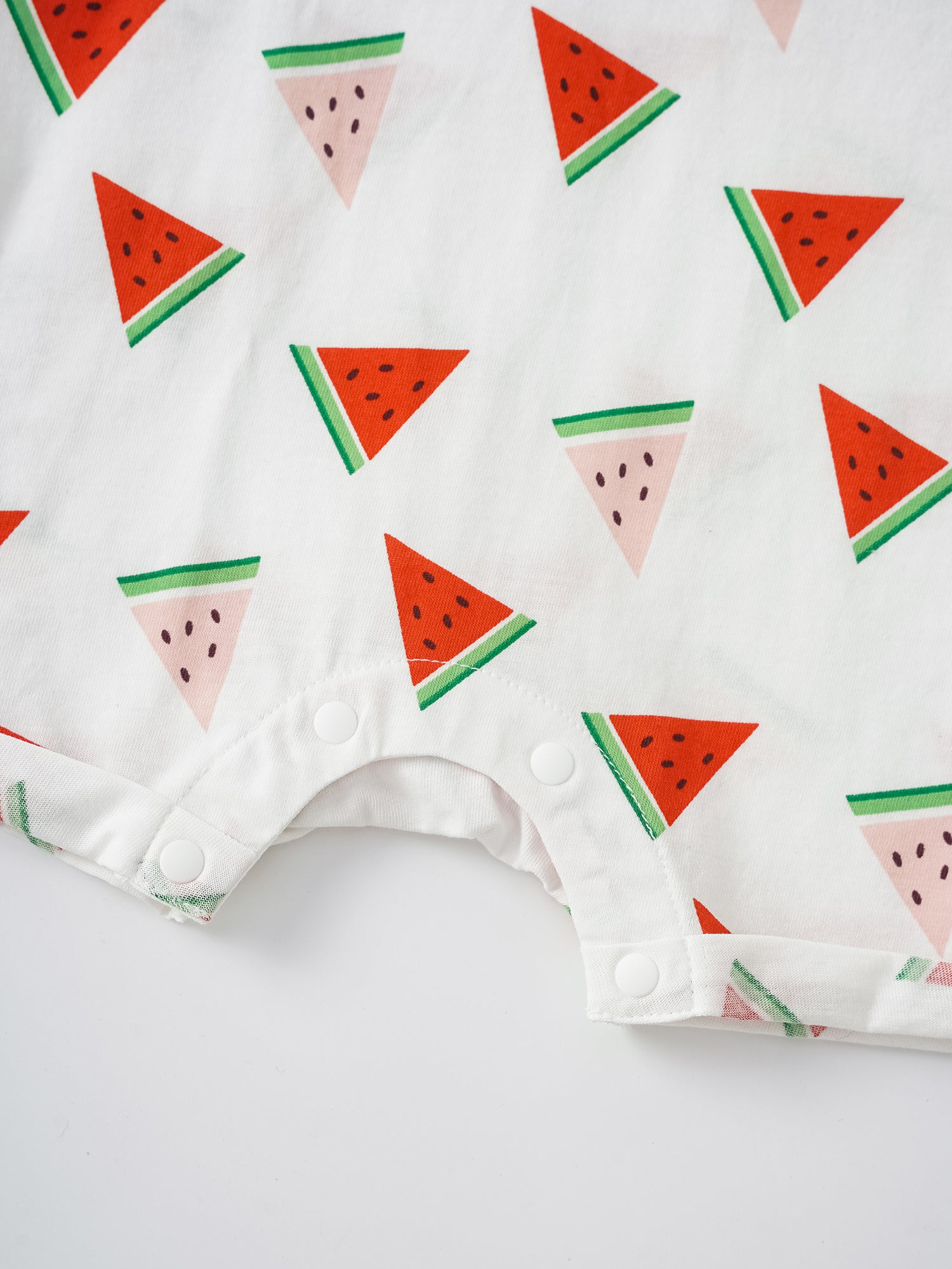 Baby Short Sleeve All-Over Watermelon Print Romper