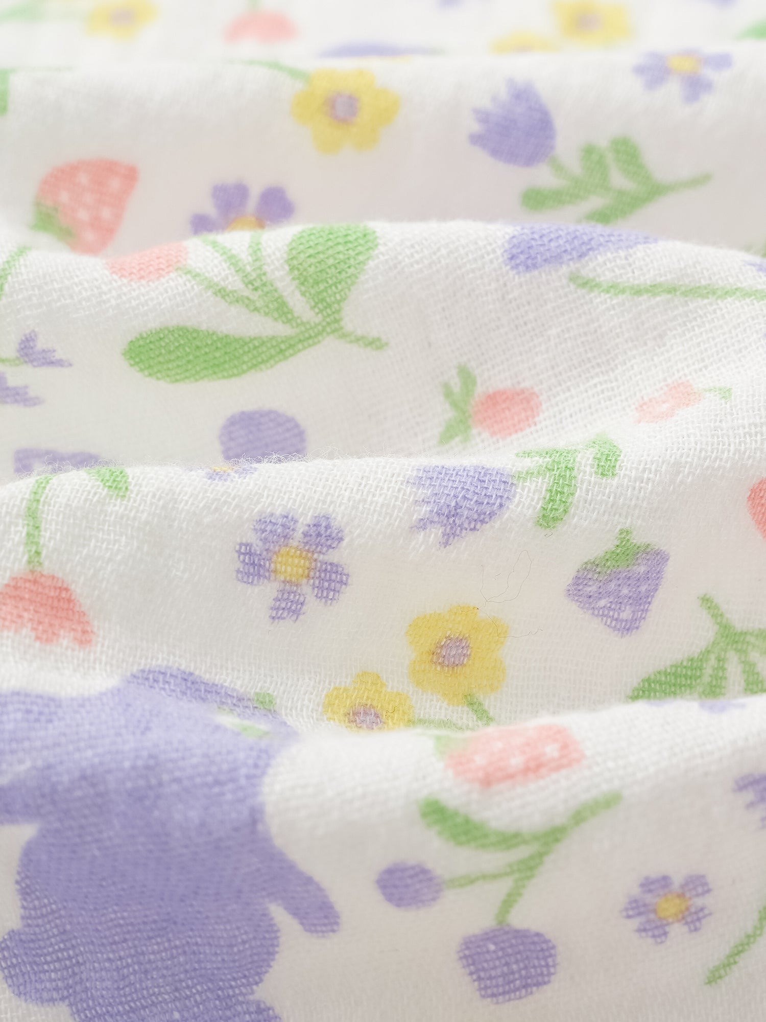 Kid All-Over Bunny Print Frills Top