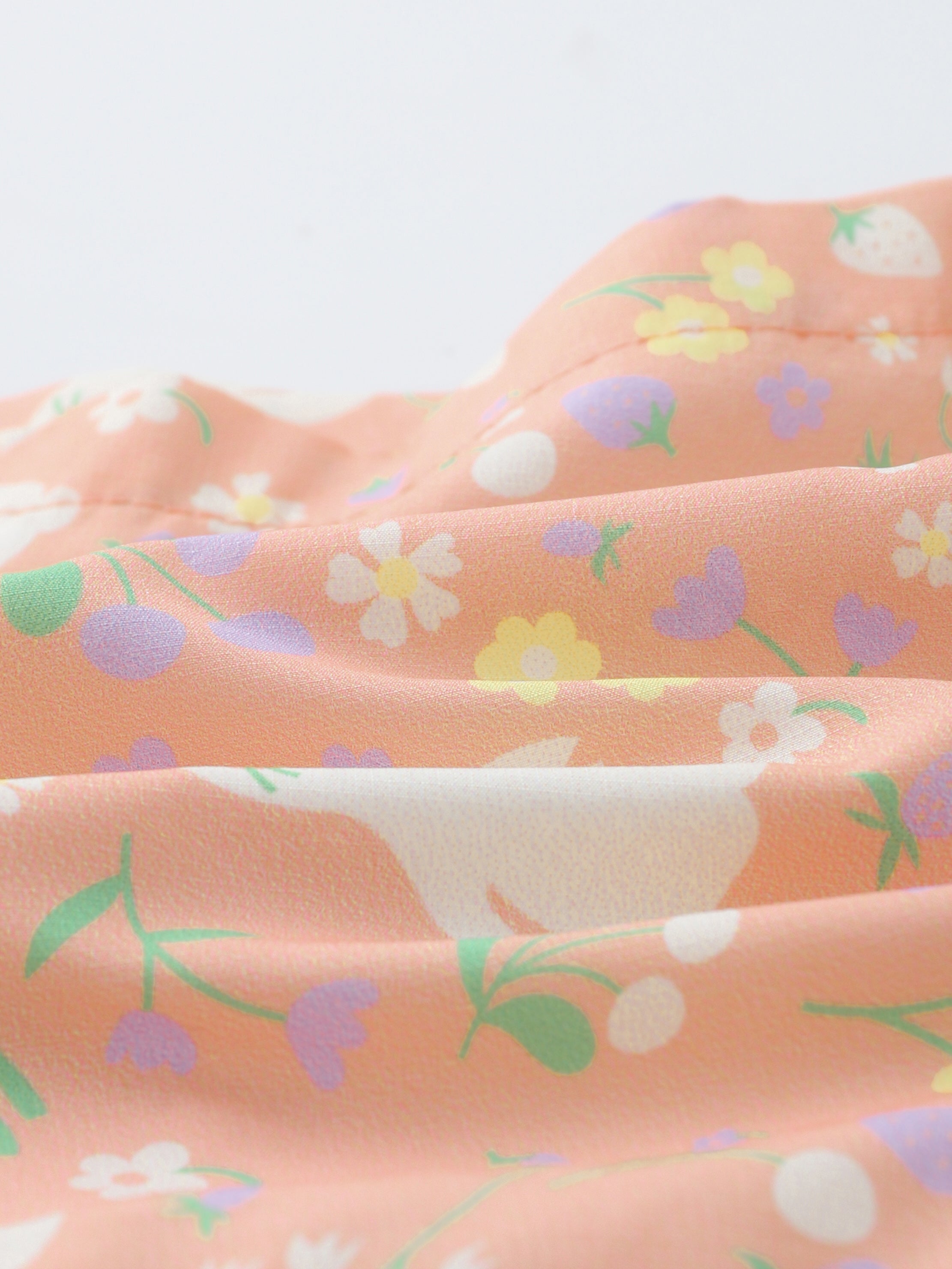 Kid All-Over Bunny Print Layered Shorts