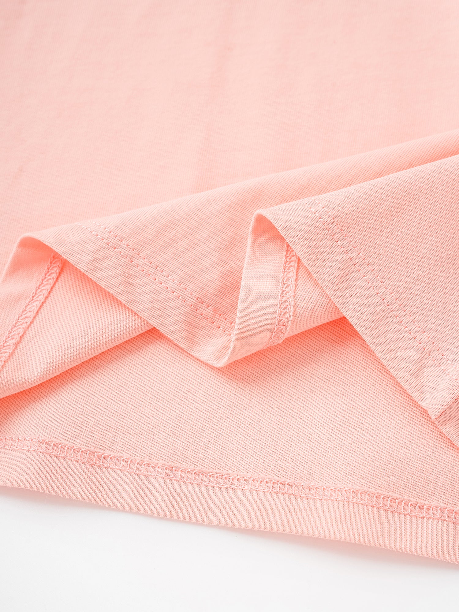 Kid Signature Collar Short Sleeve Bunny Print Tee