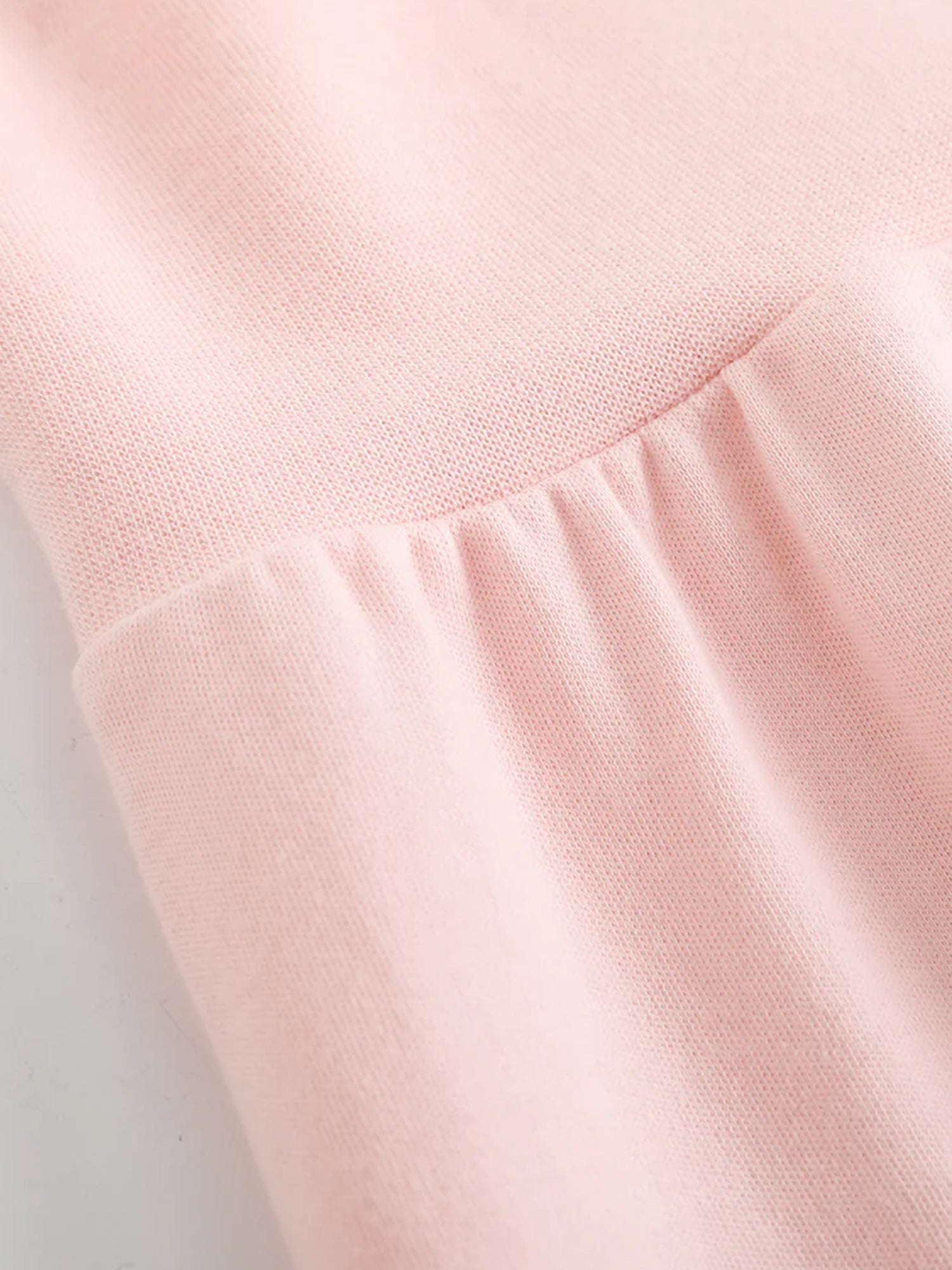 VAUVA Vauva FW23 - Baby Girls Solid Cotton High Waist Trousers (Pink)