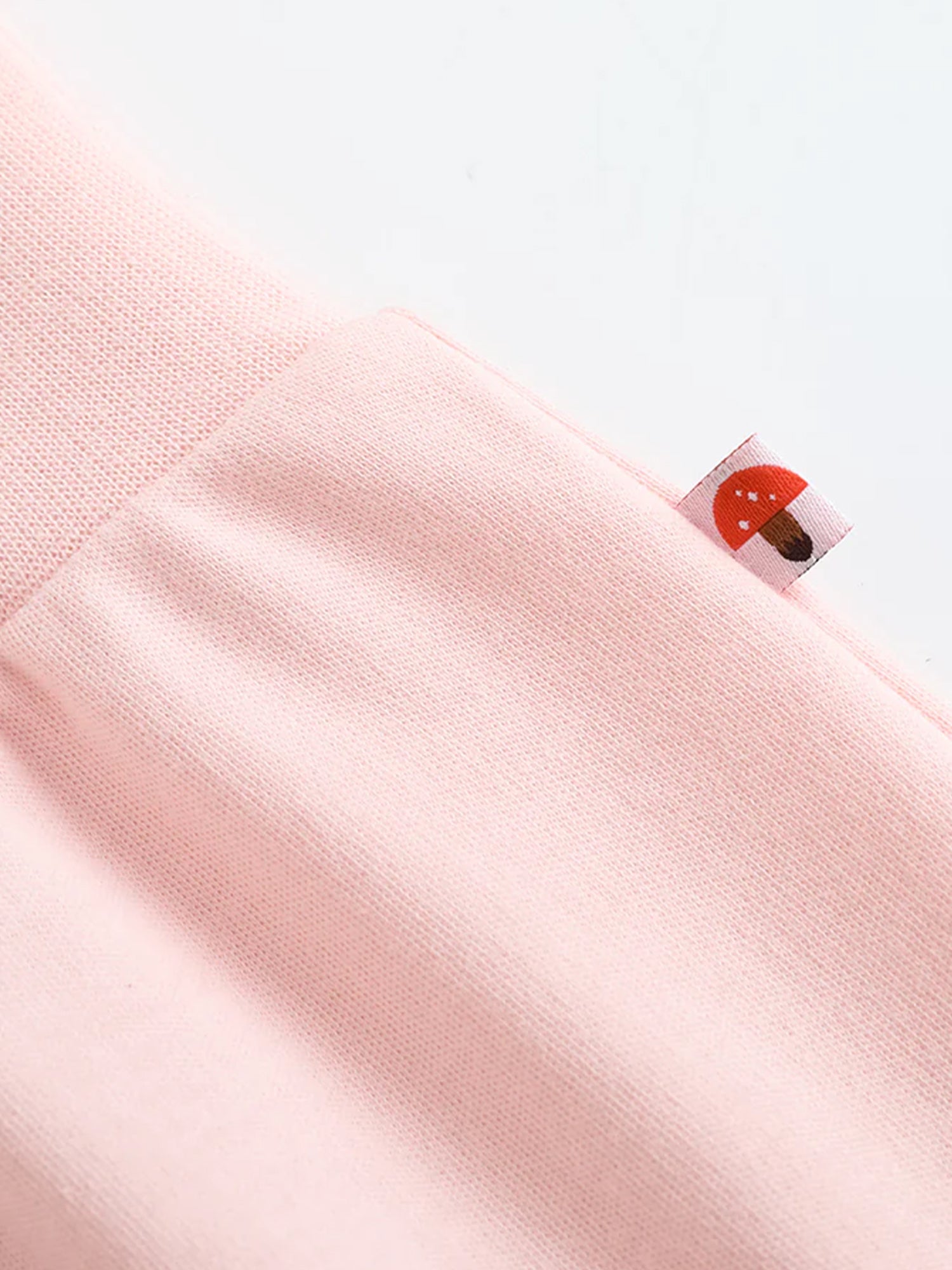 VAUVA Vauva FW23 - Baby Girls Solid Cotton High Waist Trousers (Pink)