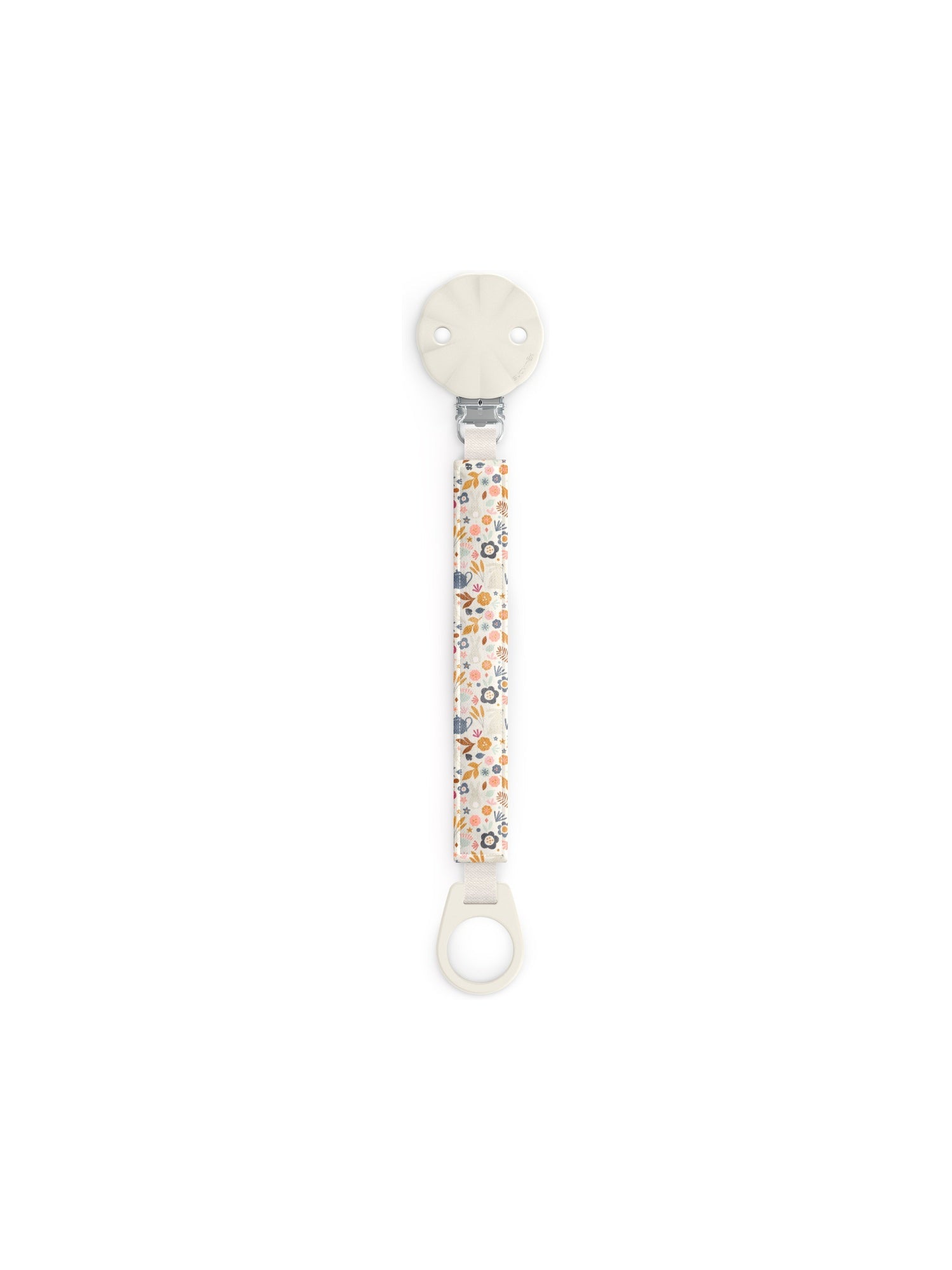 Silicone soother clip with cotton tape - Wonderland Liberty