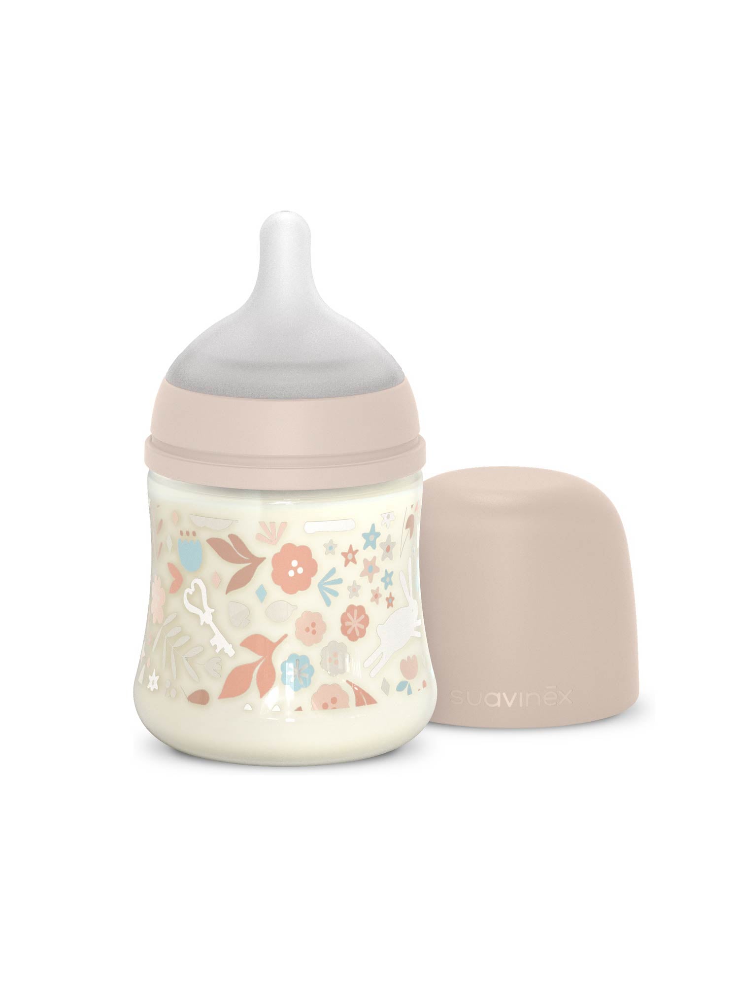 Feeding Bottle (PA) 150ml Slow Flow +0M SX Pro anti-colic Teat - Wonderland Stripes Pink