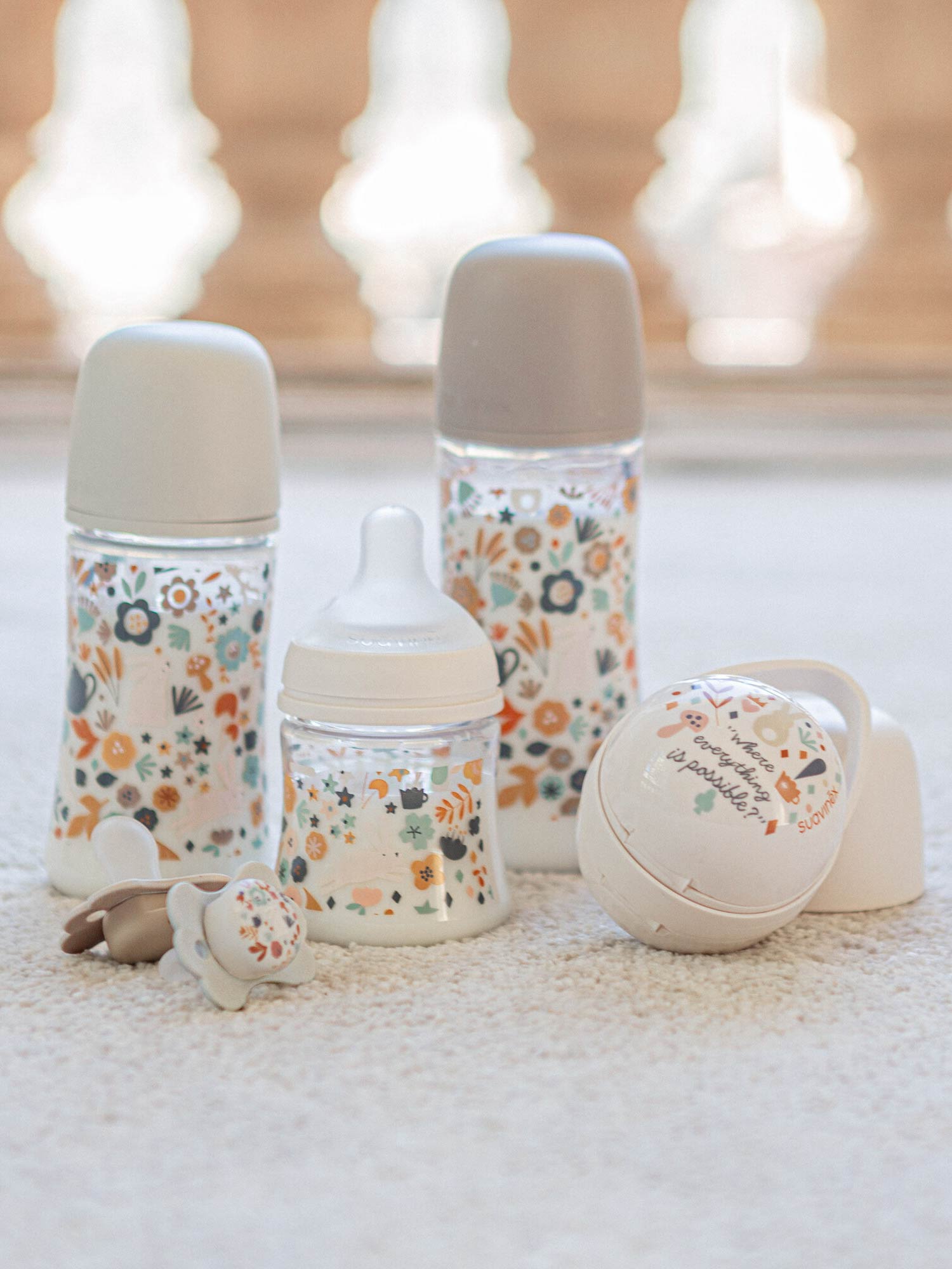 Feeding Bottle (PA) 150ml Slow Flow +0M SX Pro anti-colic Teat - Wonderland Circle Neutral
