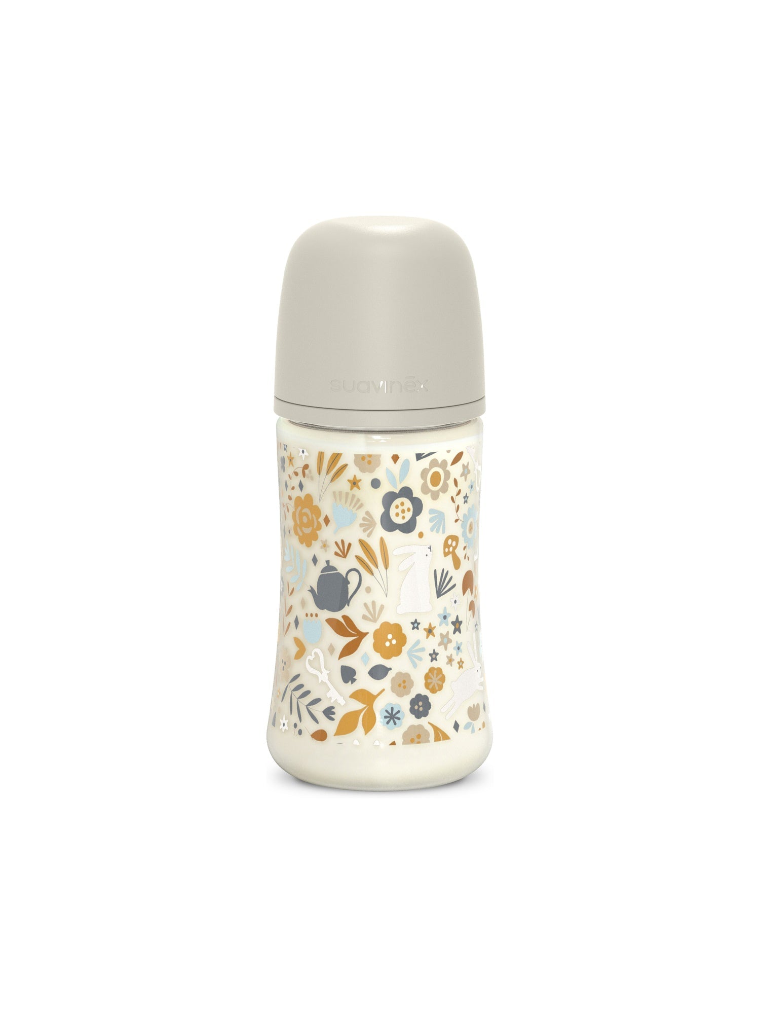 Feeding Bottle (PA) 270ml Medium Flow +3M SX Pro anti-colic Teat - Wonderland Liberty Neutral