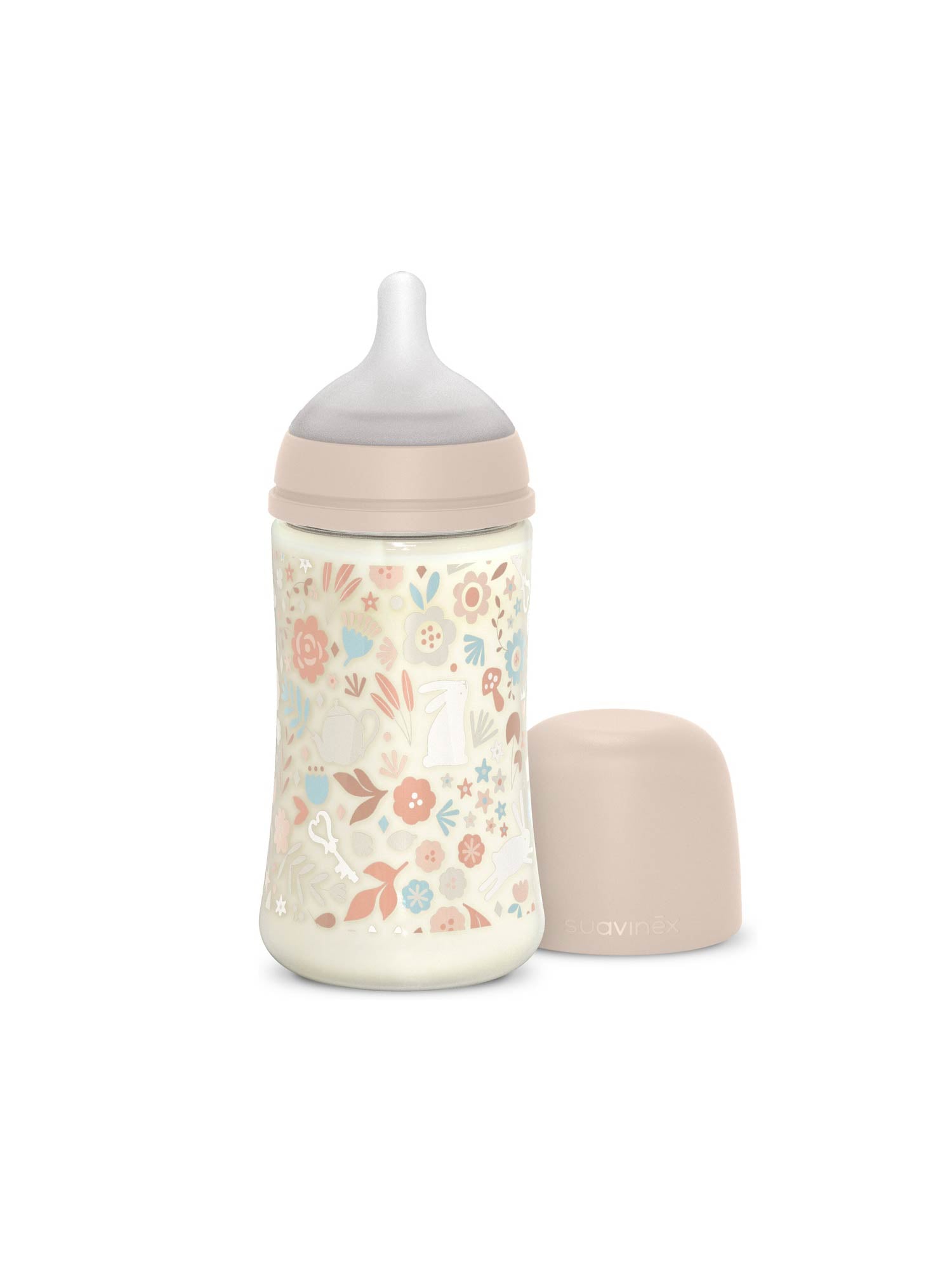Feeding Bottle (PA) 270ml Medium Flow +3M SX Pro anti-colic Teat - Wonderland Liberty Pink