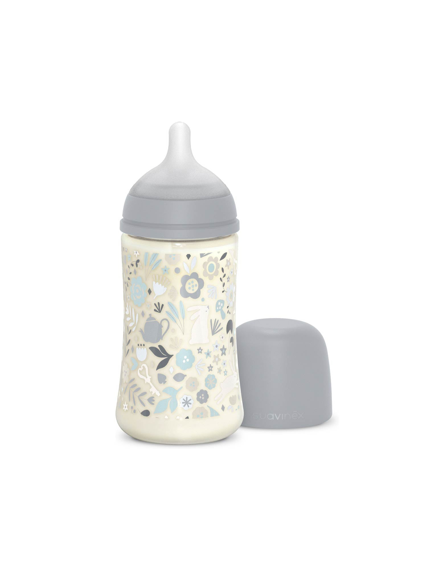 Feeding Bottle (PA) 270ml Medium Flow +3M SX Pro anti-colic Teat - Wonderland Liberty Blue