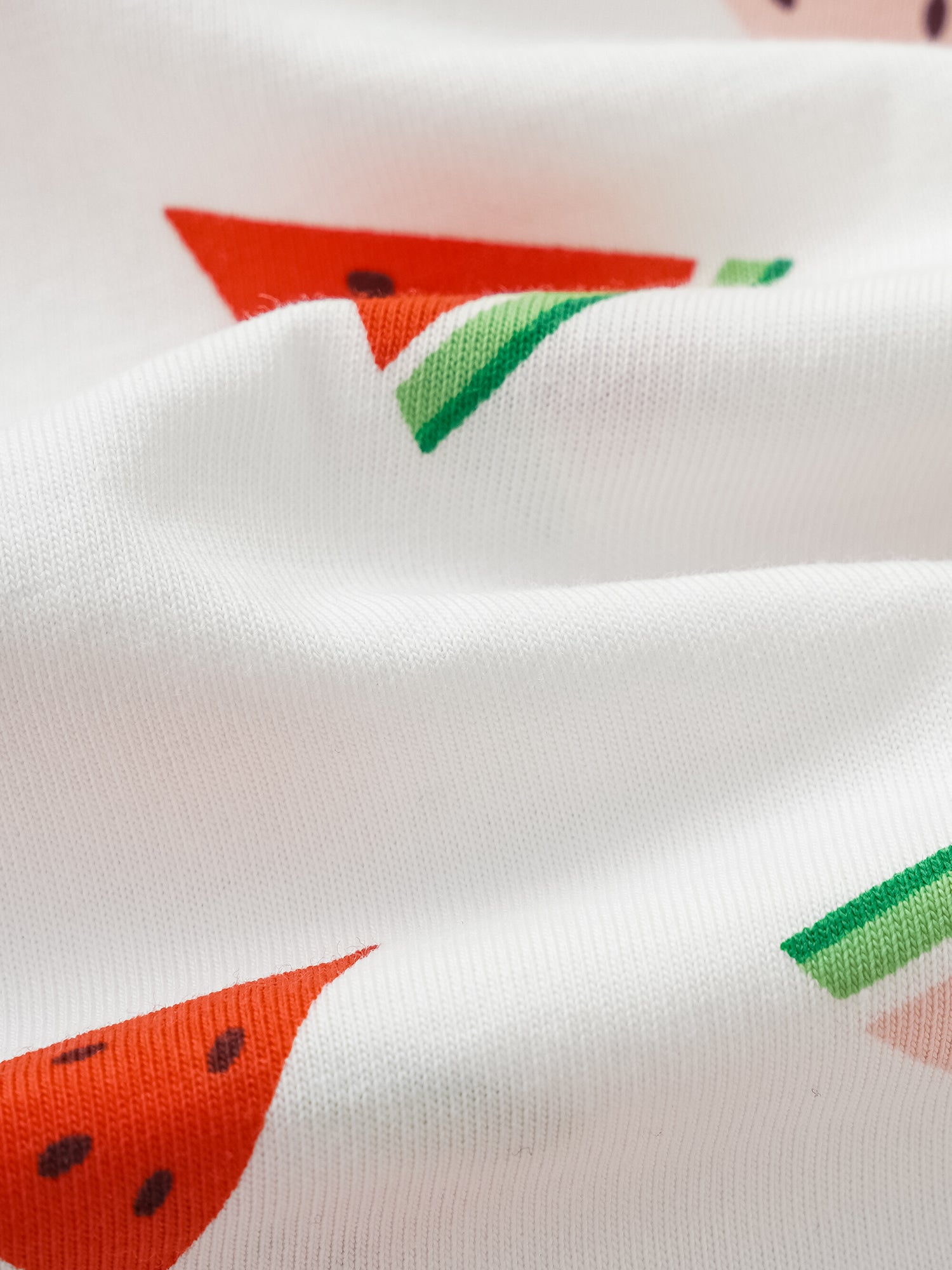 Baby Short Sleeve All-Over Watermelon Print Romper