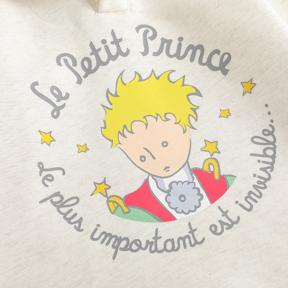 Layered Collar Character-Print Sweatshirt