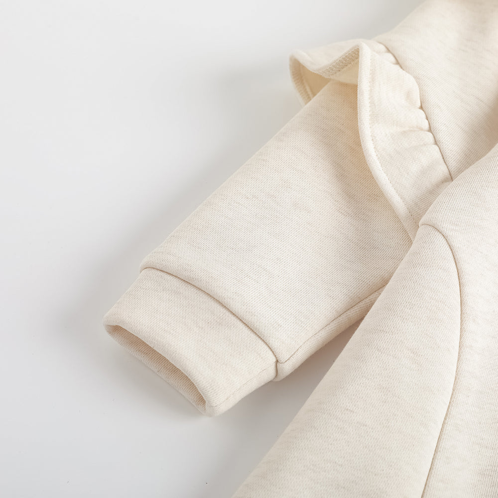 Character-Print Ruffle Sleeves Sweatdress