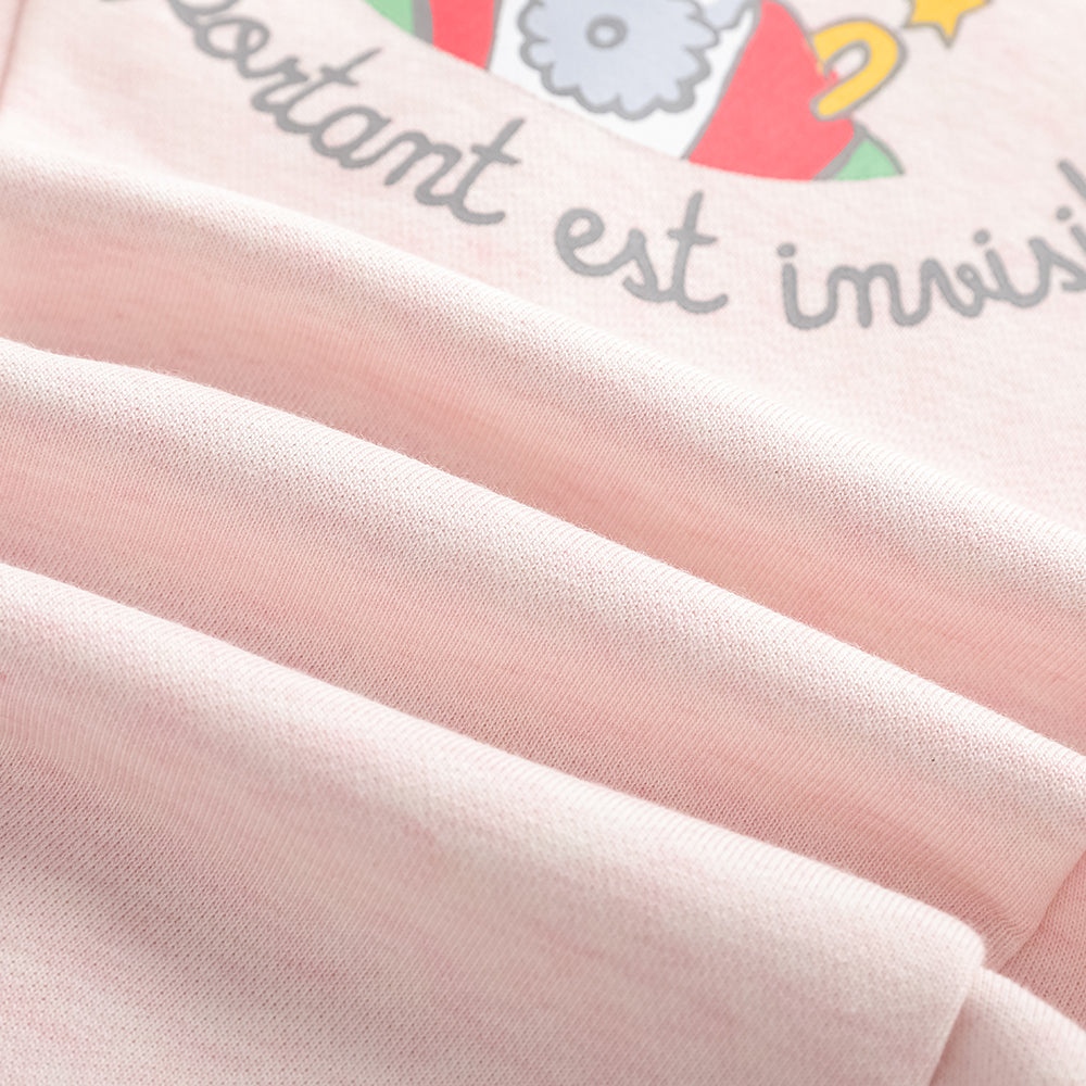 Character-Print Ruffle Sleeves Sweatdress