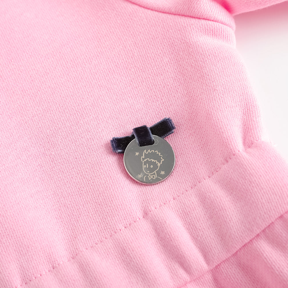 Character-Print Puritan Collar Sweatdress