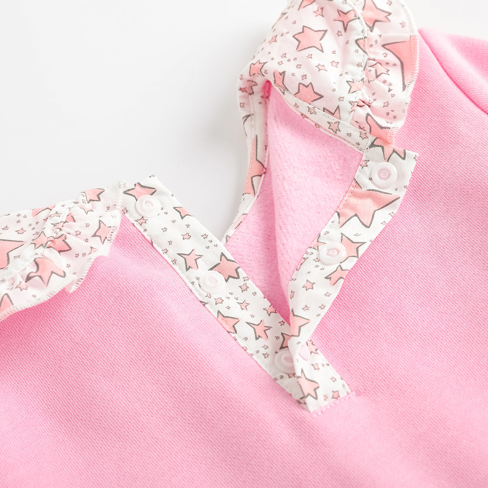 Character-Print Puritan Collar Sweatdress