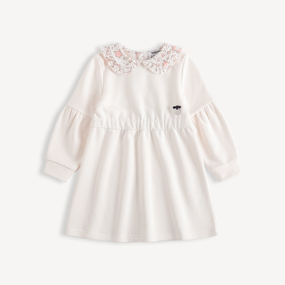 Character-Print Puritan Collar Sweatdress