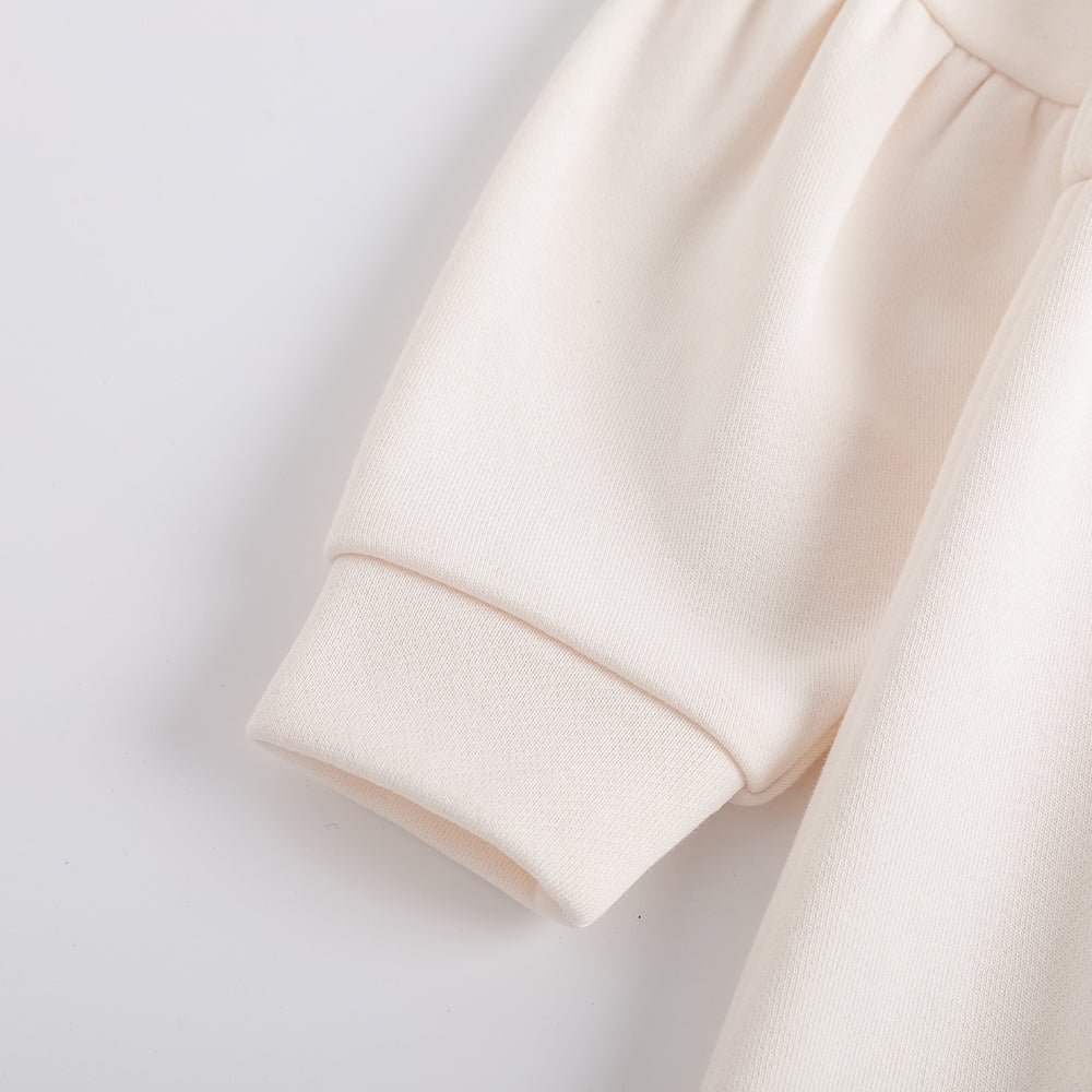 Character-Print Puritan Collar Sweatdress