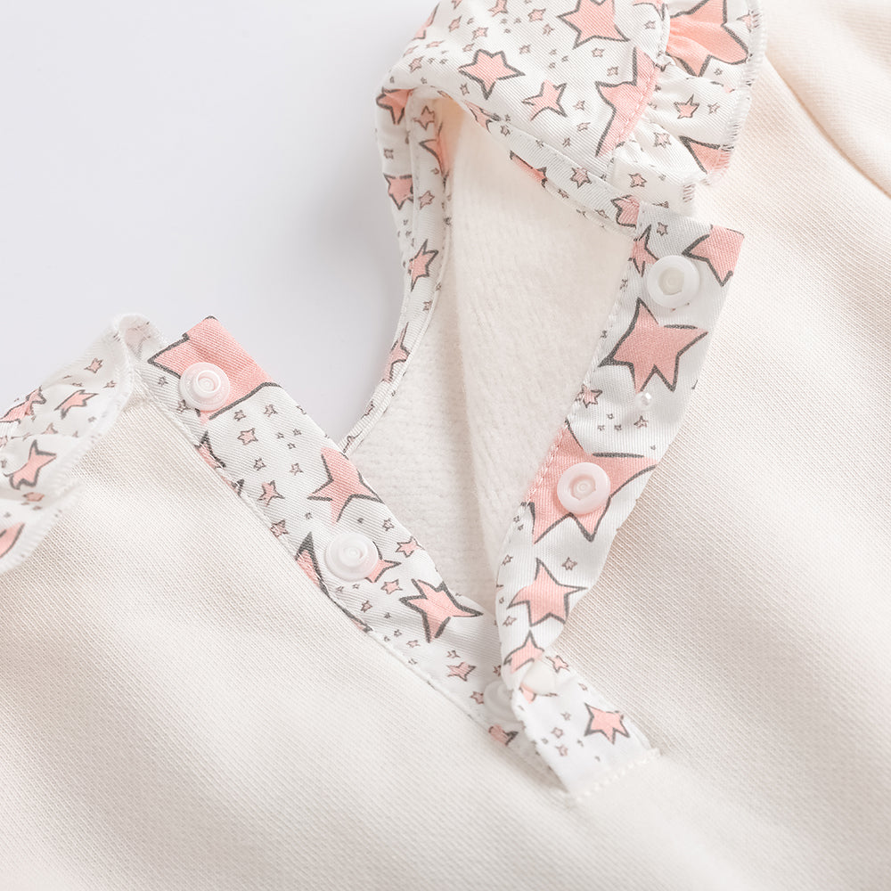 Character-Print Puritan Collar Sweatdress