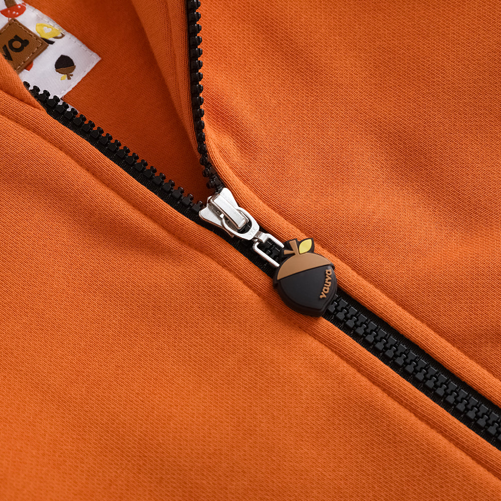 VAUVA Vauva FW23 - Boys Zip Long Sleeve Jacket (Orange/Black) Coat & Jacket