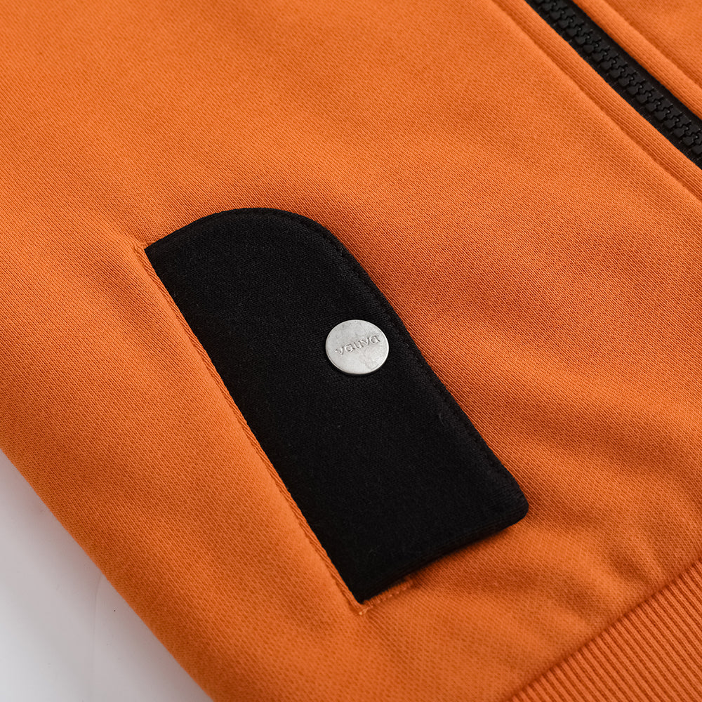 VAUVA Vauva FW23 - Boys Zip Long Sleeve Jacket (Orange/Black) Coat & Jacket