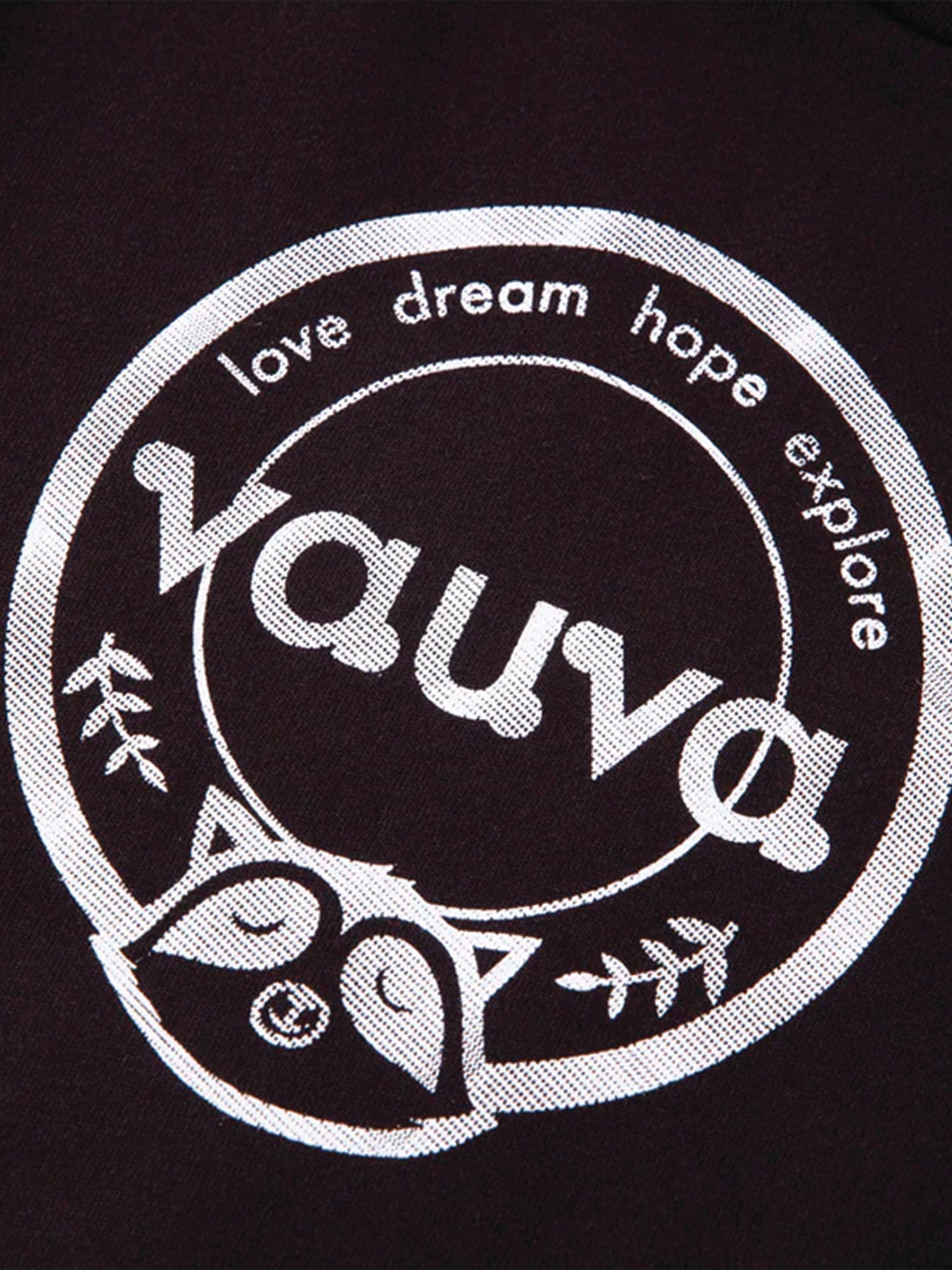 VAUVA Vauva Boys Raccoon Love Dream Hope Explore Hoodie - Black Hoodies