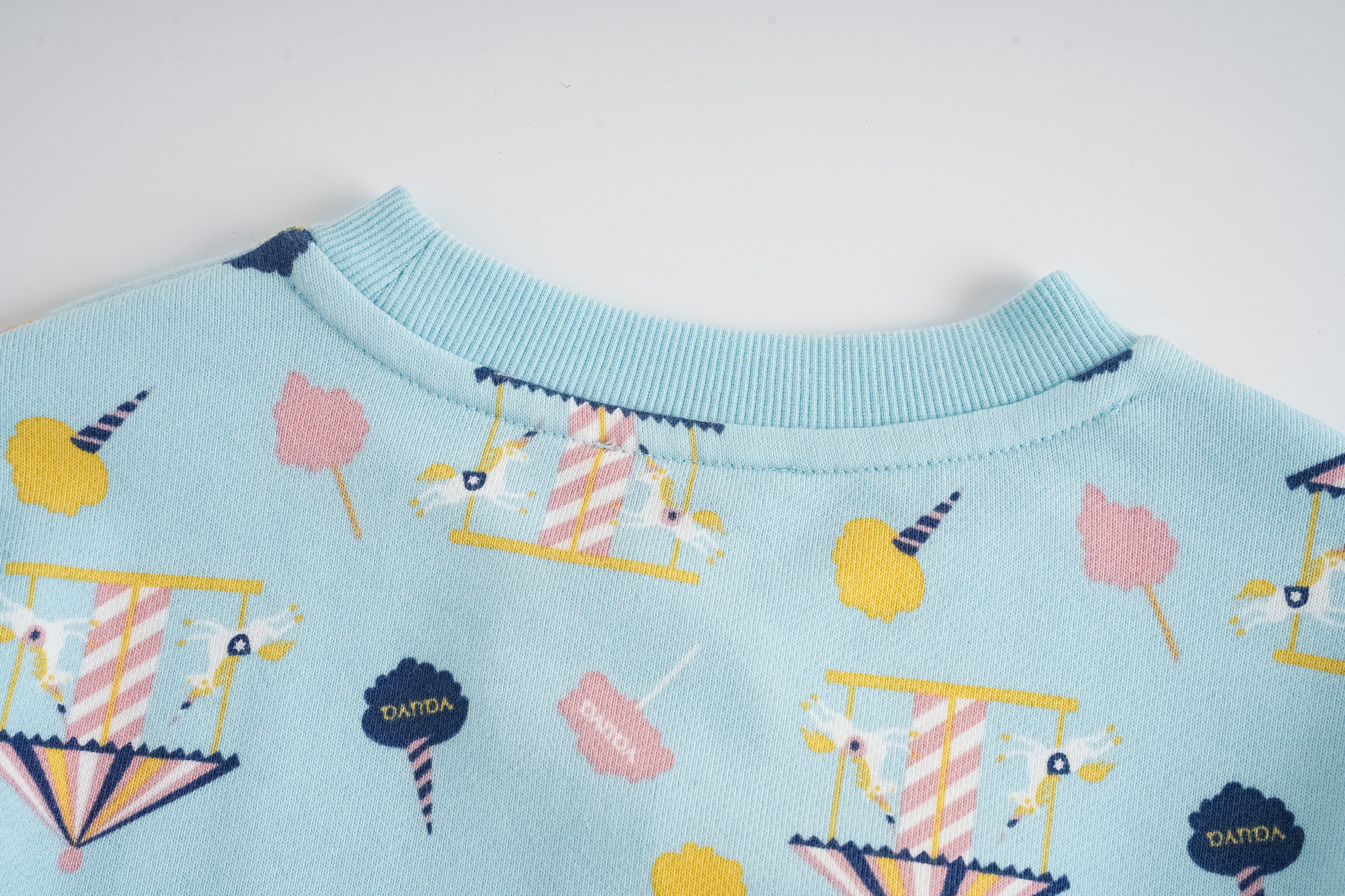 Unicorn-Print Frill Sweatshirt