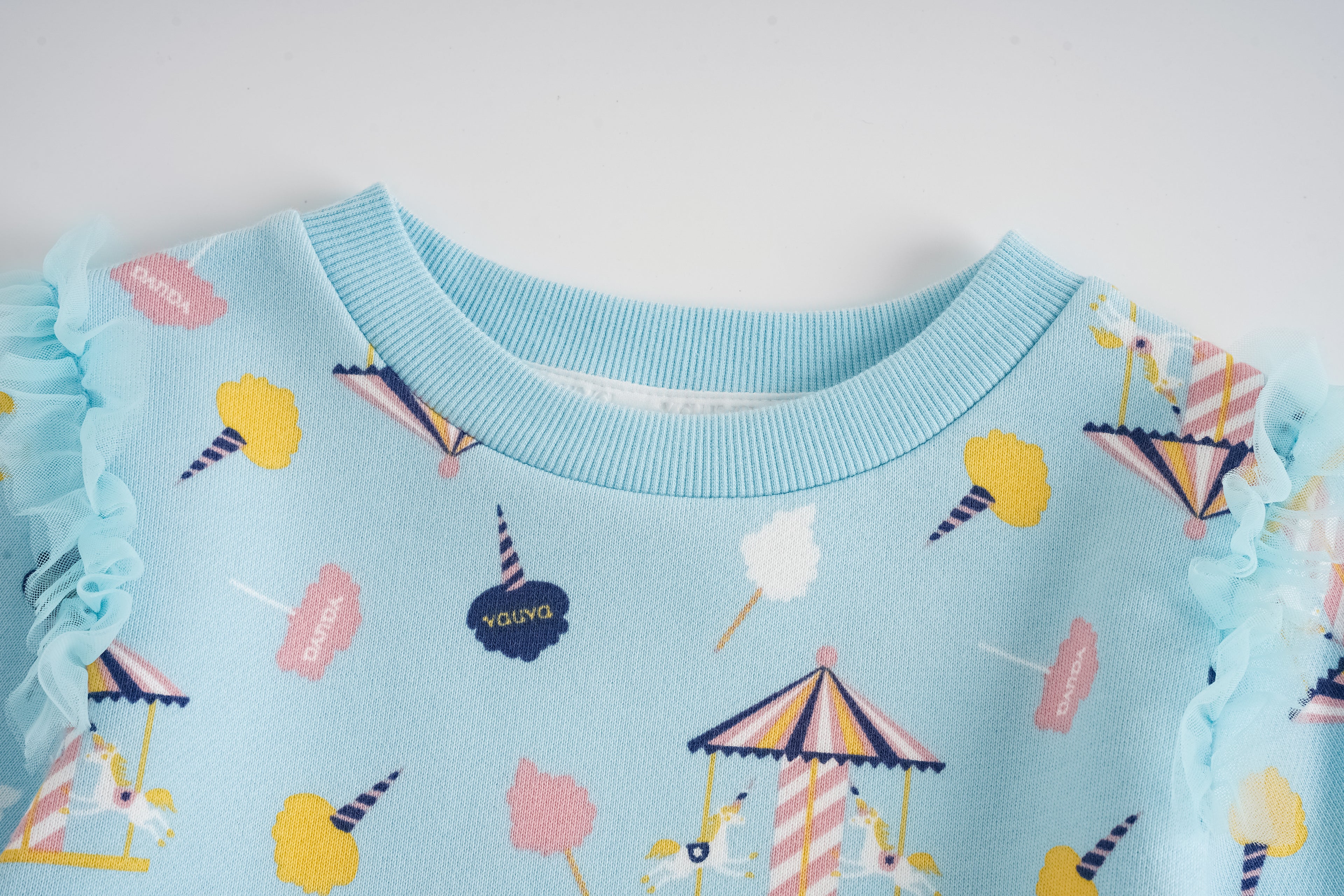 Unicorn-Print Frill Dress