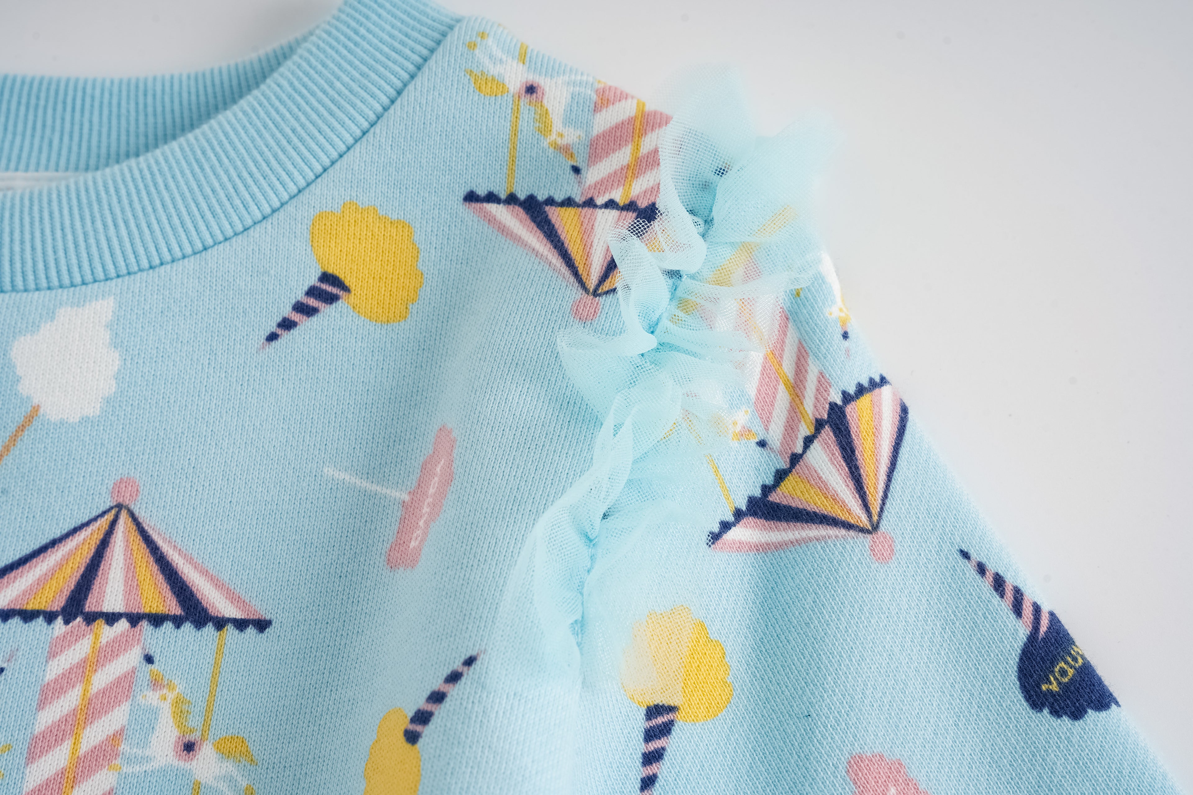 Unicorn-Print Frill Dress