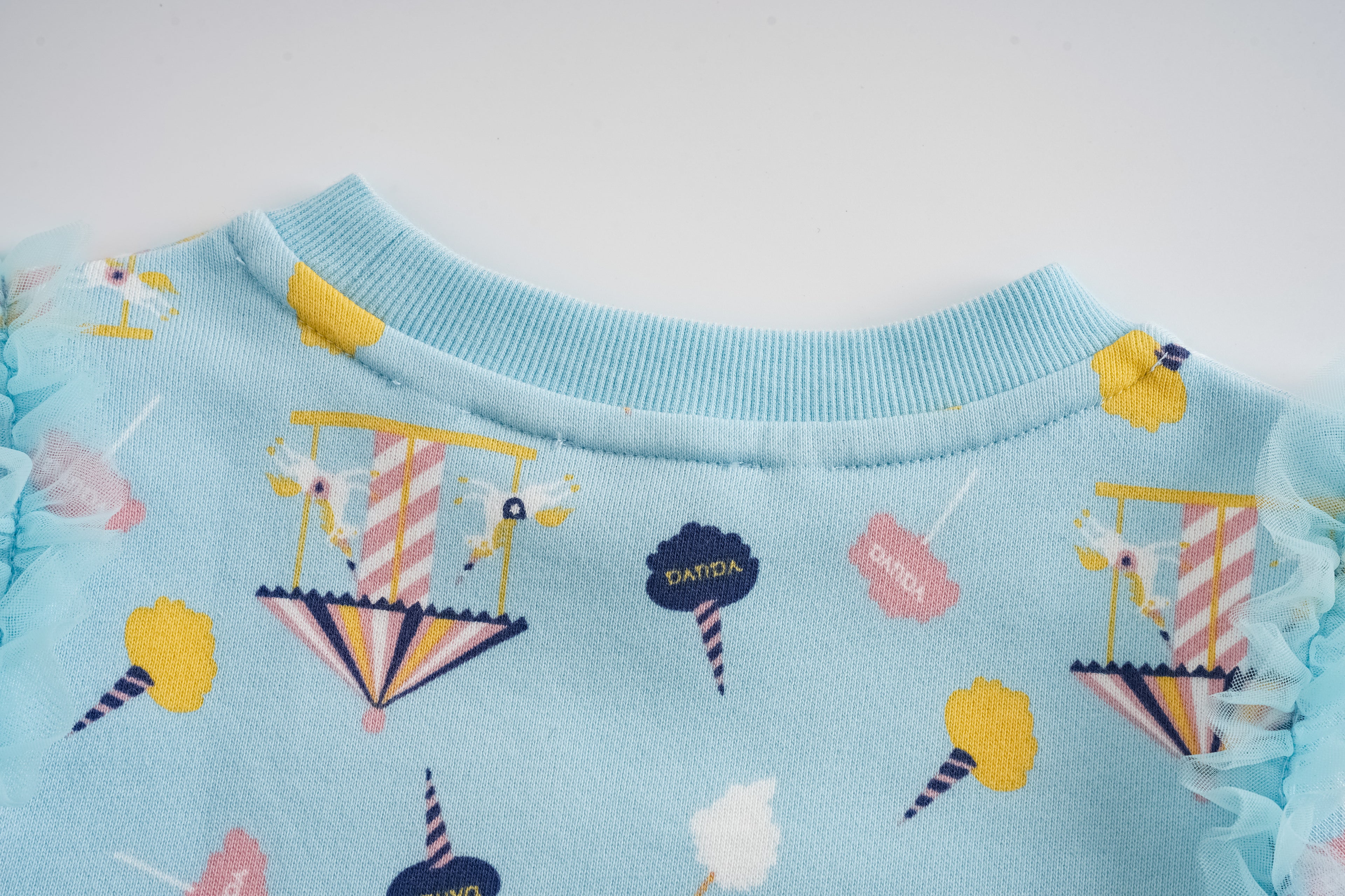 Unicorn-Print Frill Dress