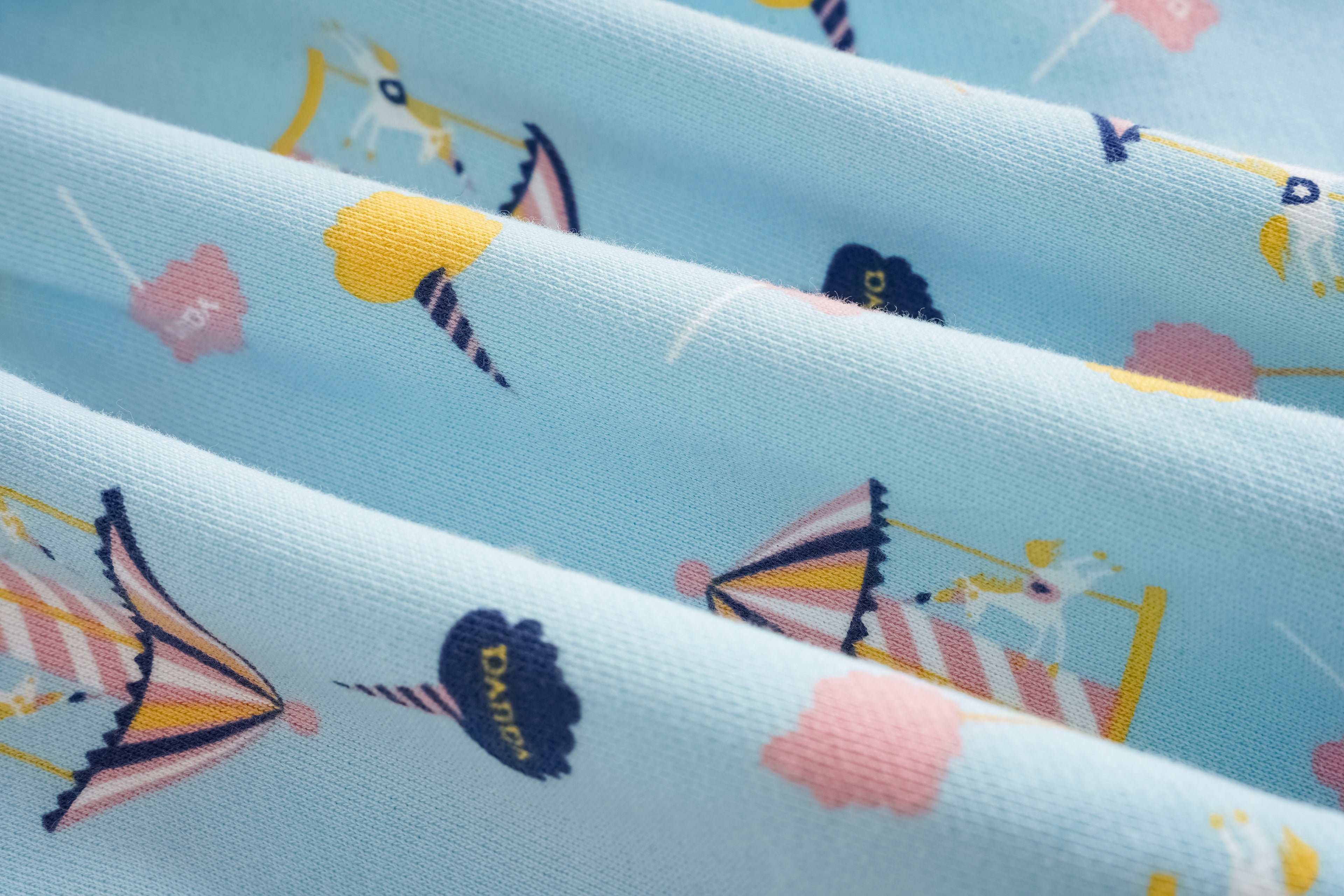 Unicorn-Print Frill Dress