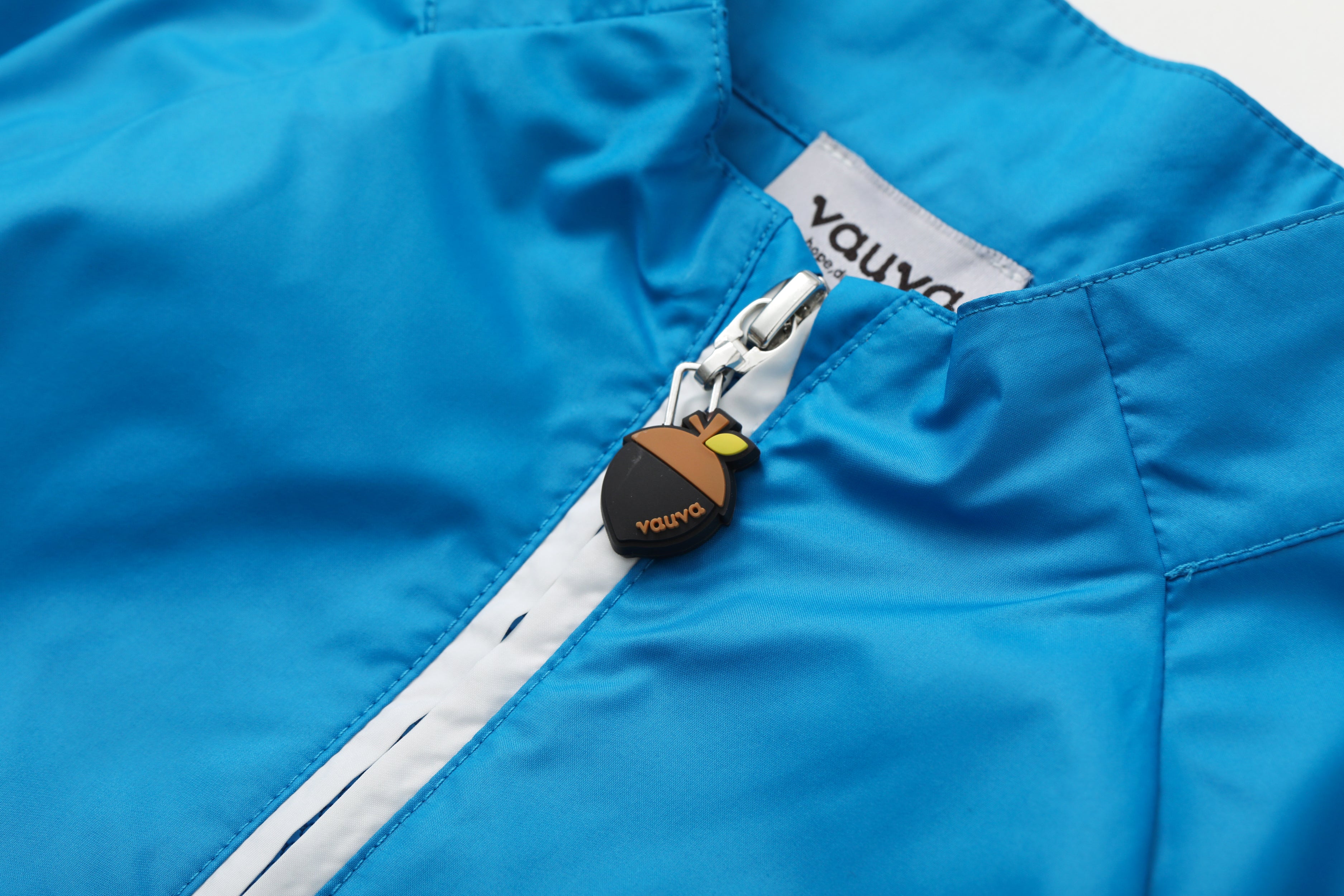 VAUVA Vauva SS24 - Toddler Vauva Logo Print UV Protection Jacket - Blue Coat & Jacket